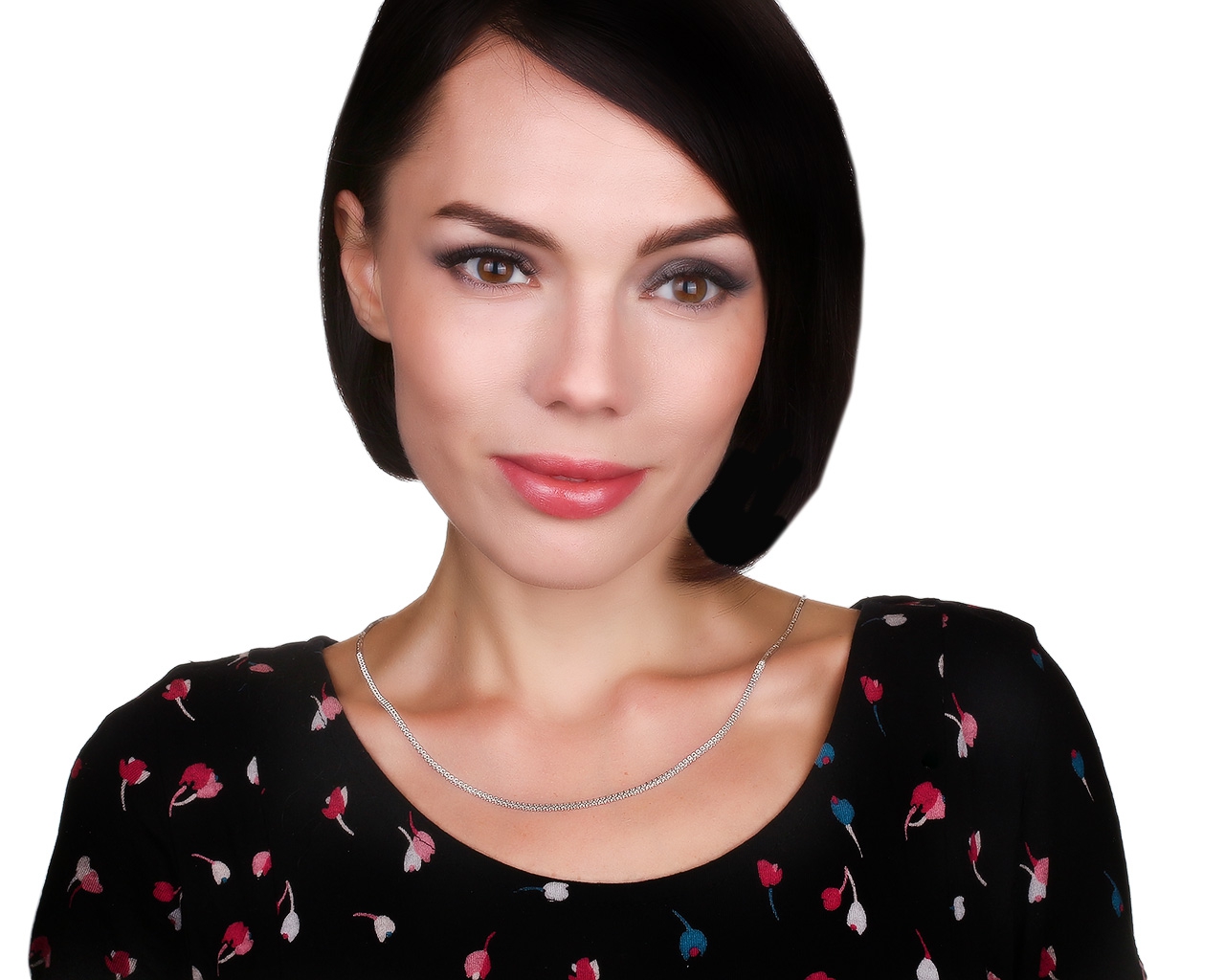 Лаконичное золотое колье с бриллиантами 2.15ct