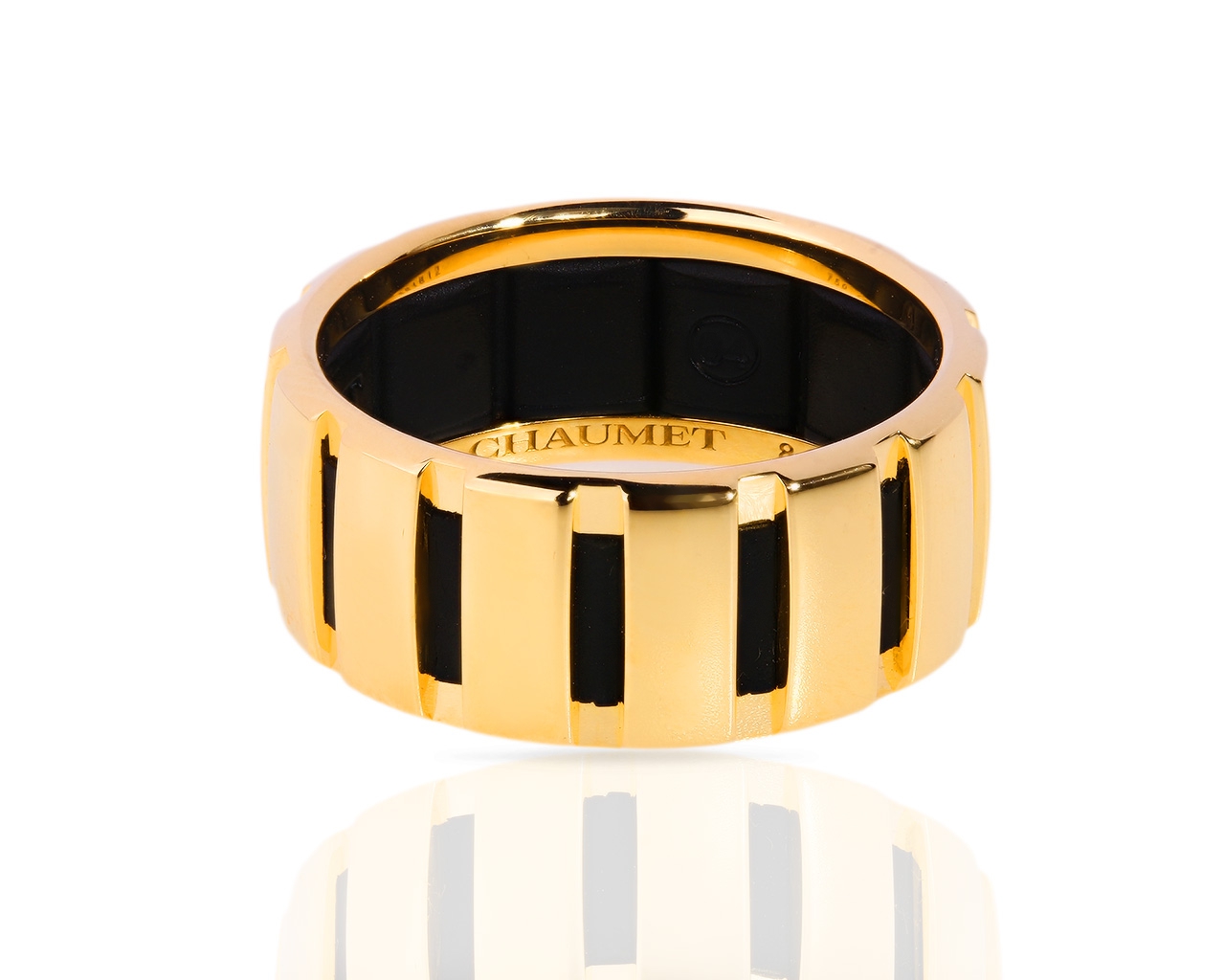 Оригинальное золотое кольцо Chaumet Class One 070518/9