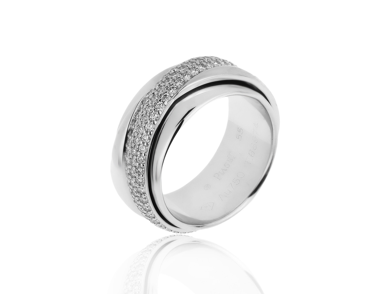 Оригинальное золотое кольцо с бриллиантами 1.40ct Piaget