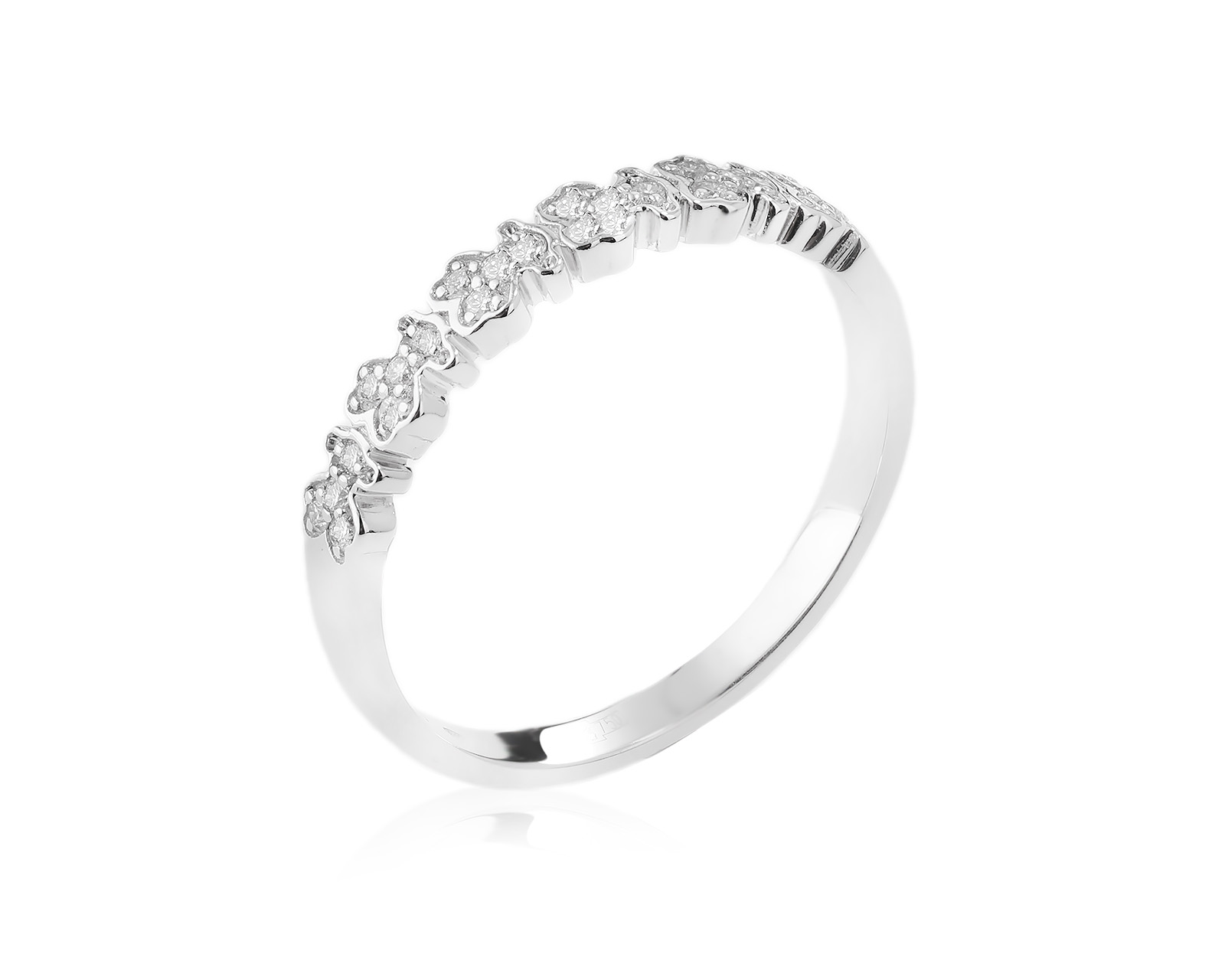 Оригинальное золотое кольцо с бриллиантами 0.12ct Tous Fancy