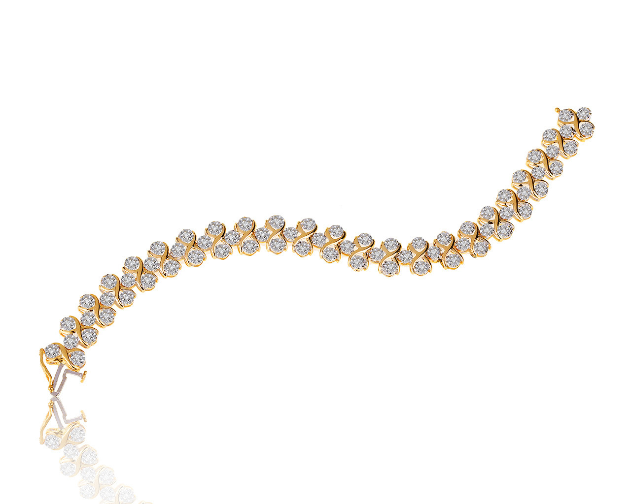 Изумительный золотой браслет с бриллиантами 0.95ct 291020/13