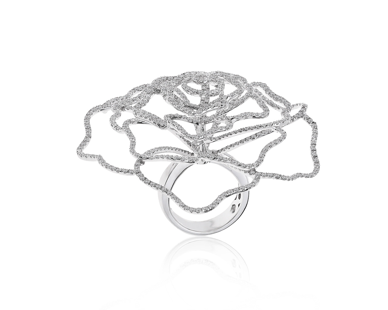 Прекрасное золотое кольцо с бриллиантами 4.01ct 131119/7