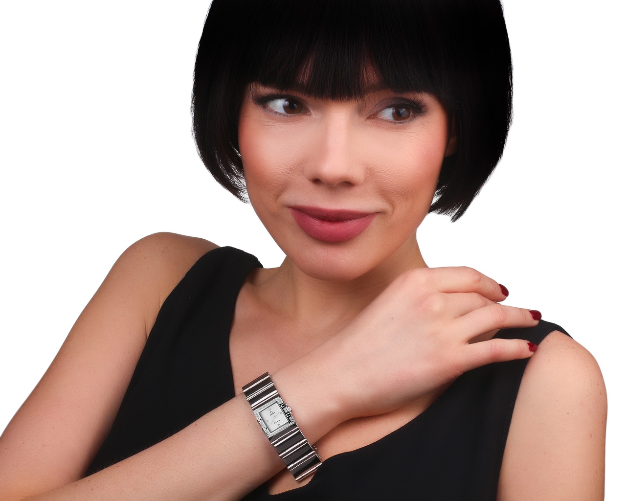 Наручные часы с бриллиантами 0.25ct Omega Constellation