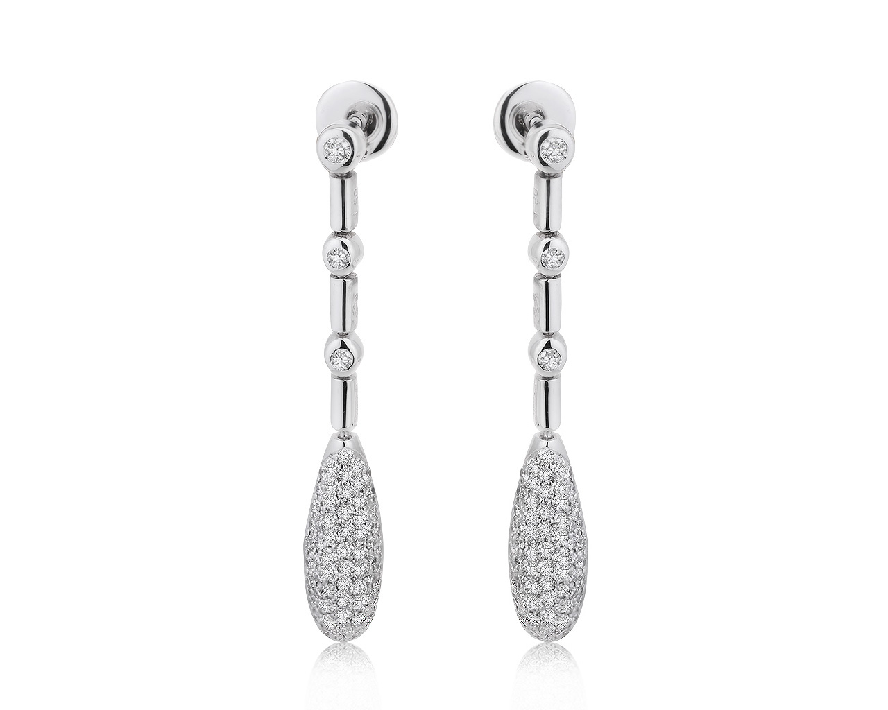 Оригинальные золотые серьги с бриллиантами 1.50ct Casa Gi 251020/2