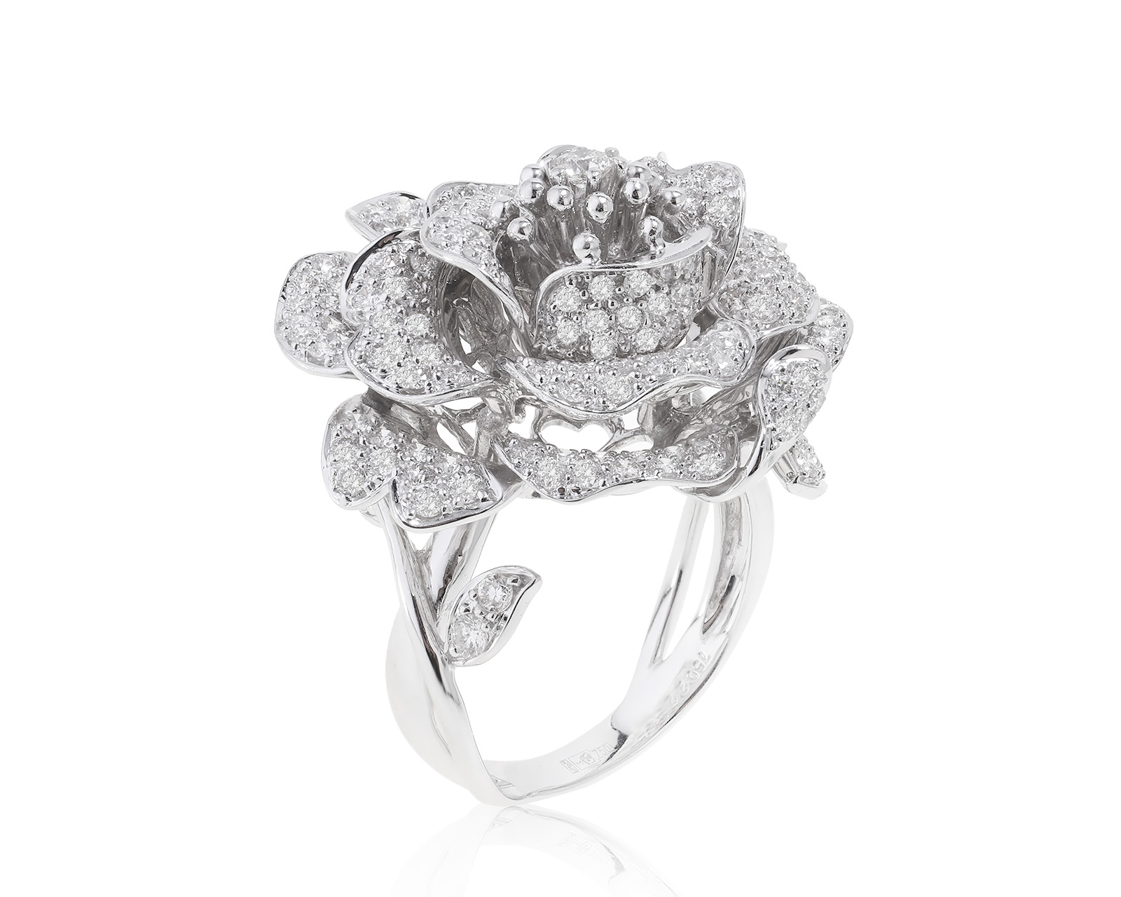 Превосходное золотое кольцо с бриллиантами 2.39ct 191122/8