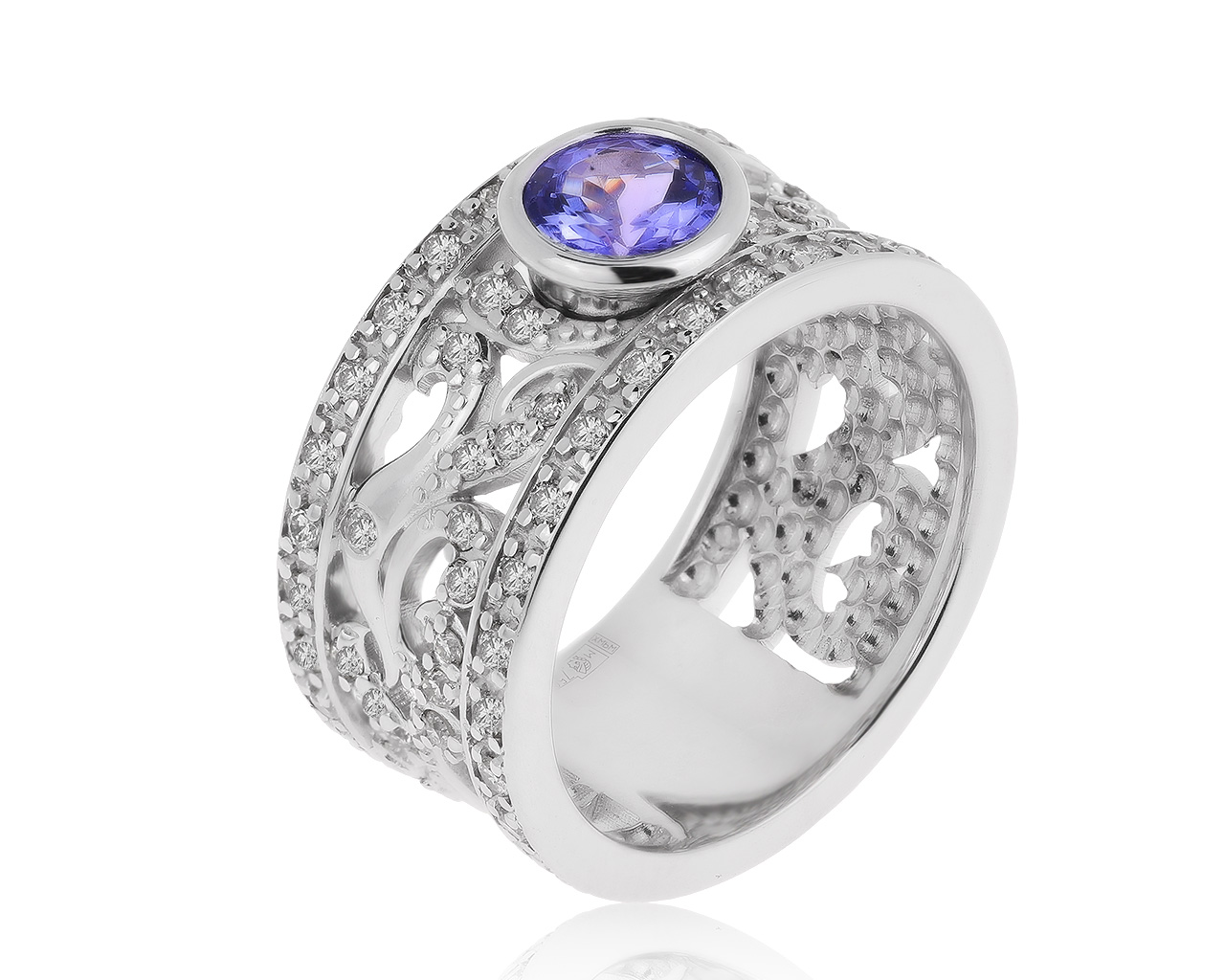 Роскошное золотое кольцо с танзанитом 0.85ct 210820/1