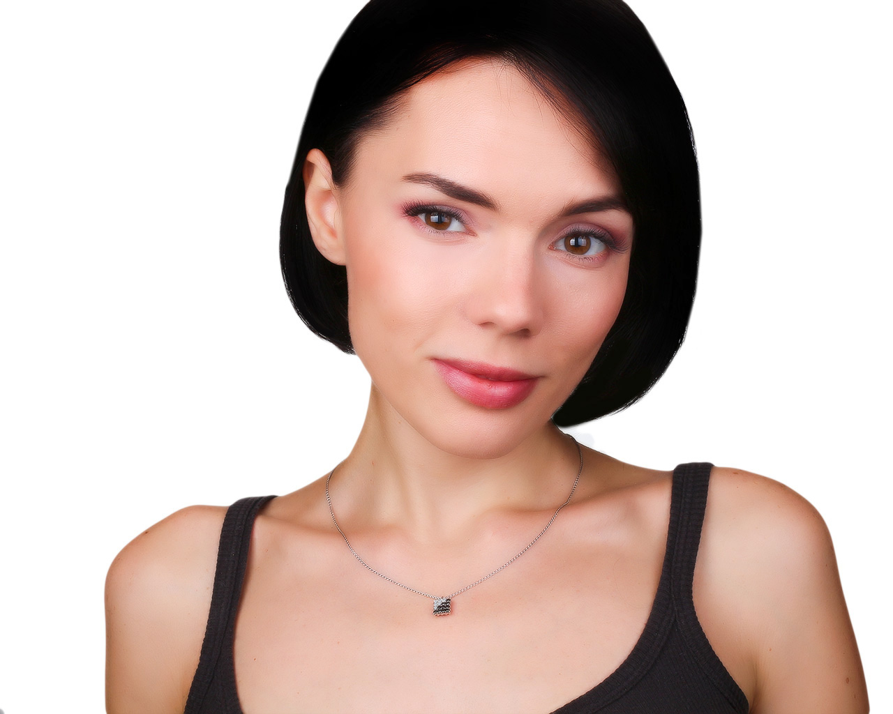 Итальянский золотой кулон с бриллиантами 0.47ct