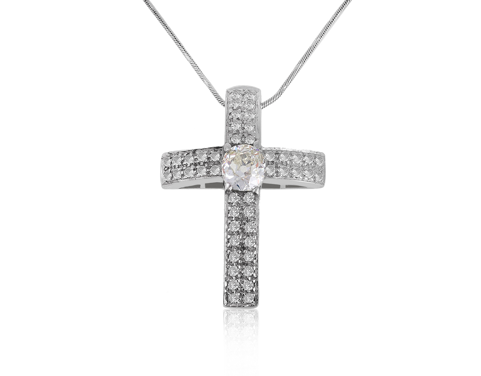 Престижный золотой кулон с бриллиантами 1.14ct