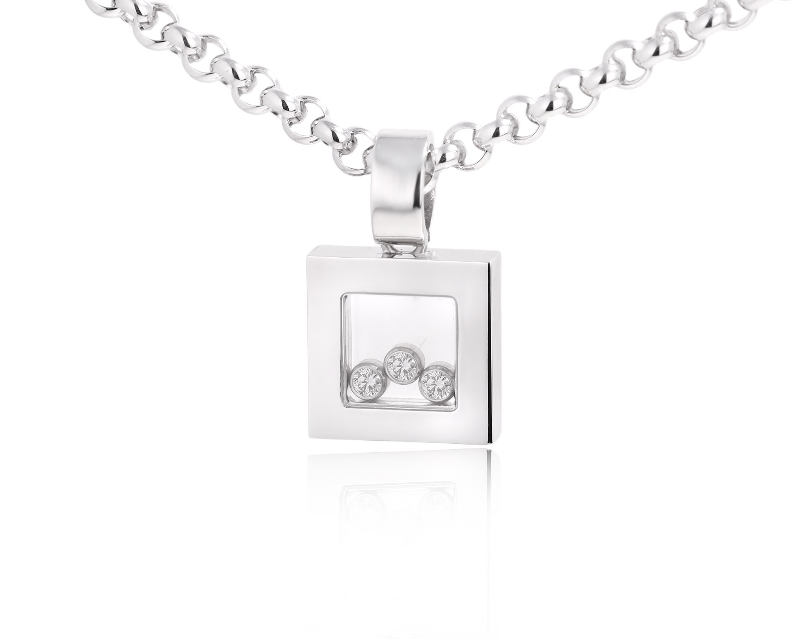 Оригинальный золотой кулон Chopard Happy Diamonds 050925/3