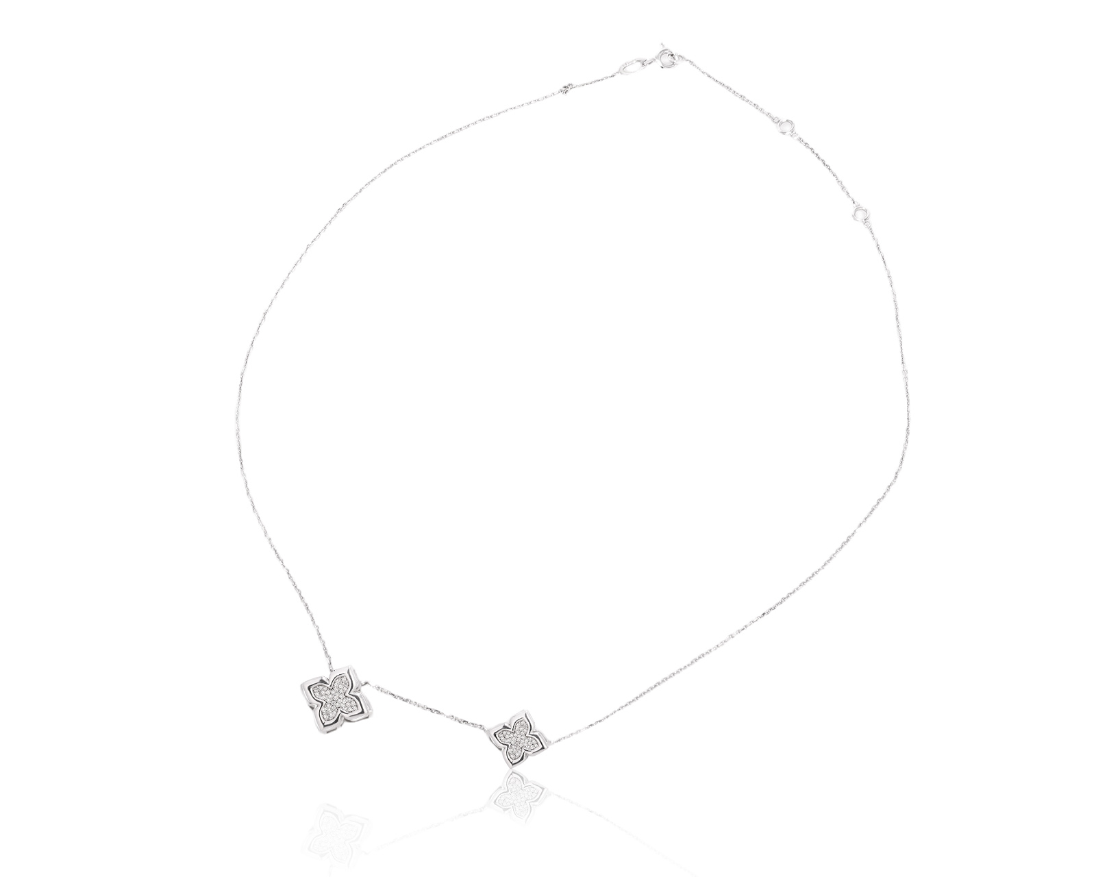 Оригинальное золотое колье с бриллиантами 0.17ct МЮЗ