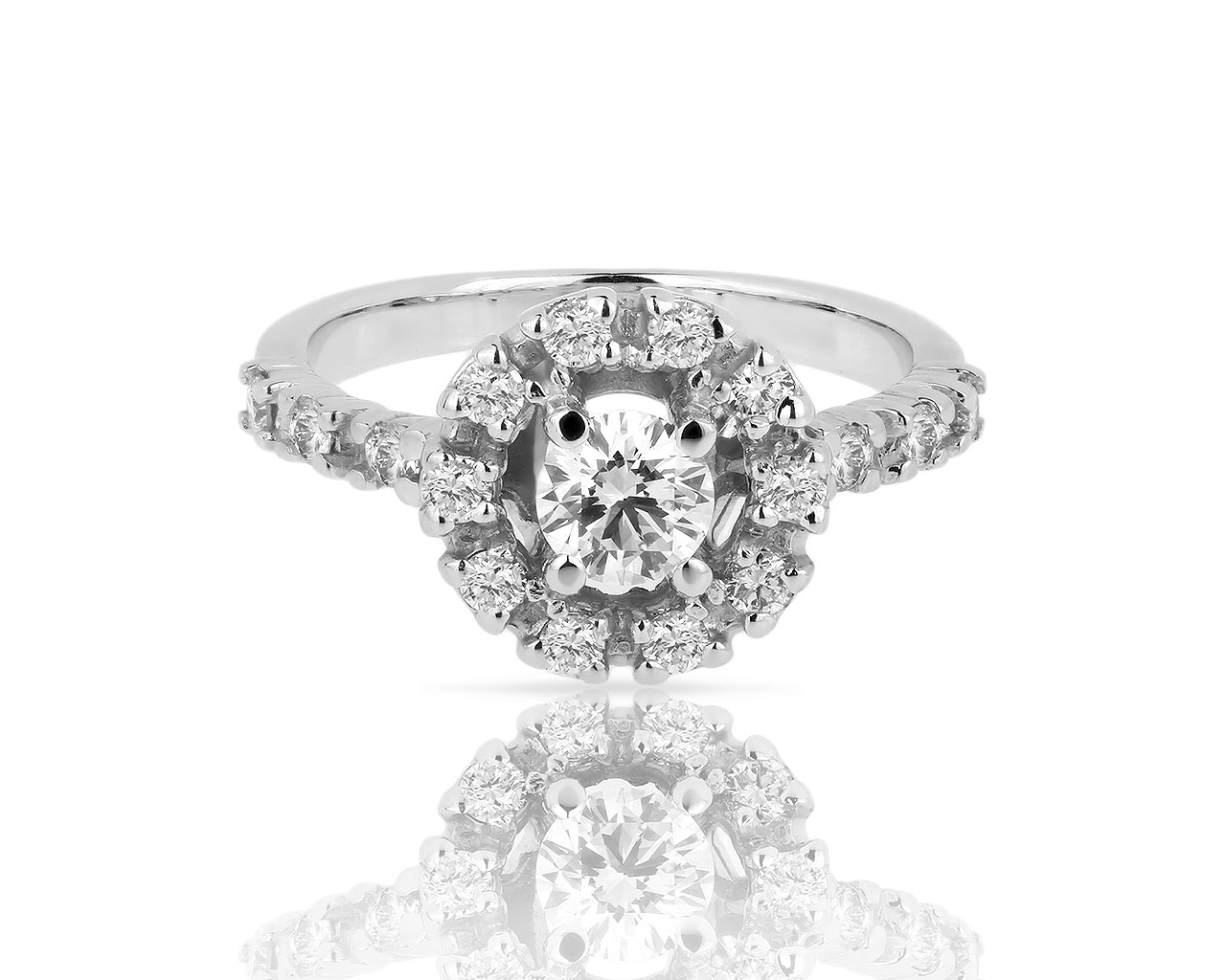 Элегантное золотое кольцо с бриллиантами 0.84ct 170718/12