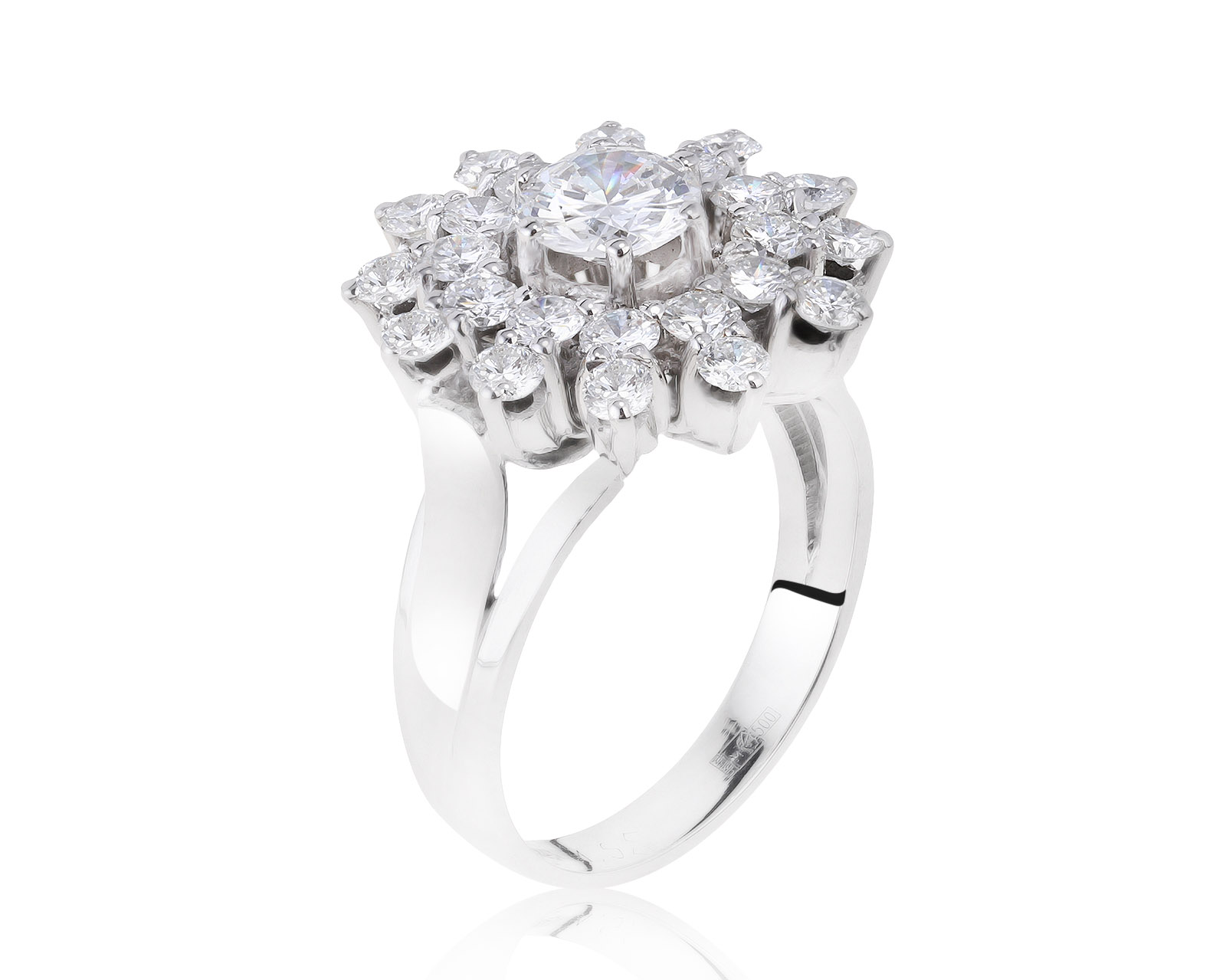 Роскошное золотое кольцо с бриллиантами 2.31ct 290921/2