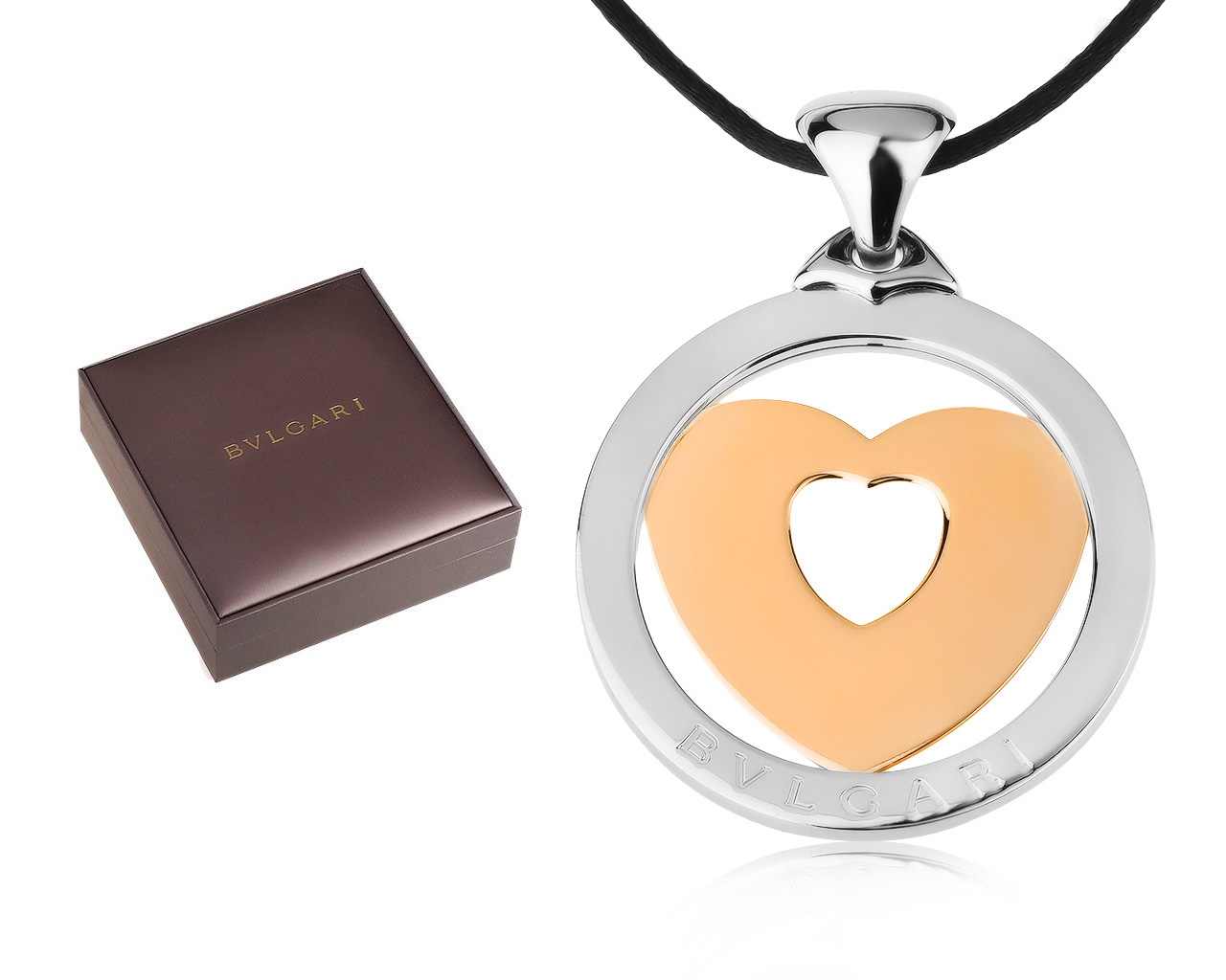 Оригинальный золотой кулон Bvlgari