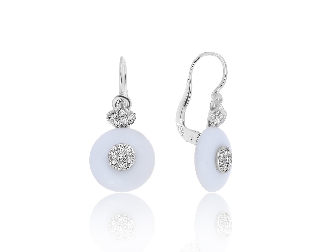 Оригинальные золотые серьги с бриллиантами 0.24ct Carrera y Carrera