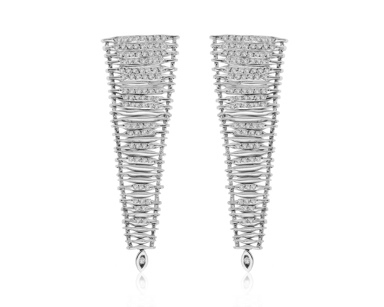 Оригинальные золотые серьги с бриллиантами 1.30ct H.Stern Filaments 110521/КМ12 Оригинальные золотые серьги с бриллиантами 1.30ct H.Stern Filaments 110521/КМ12