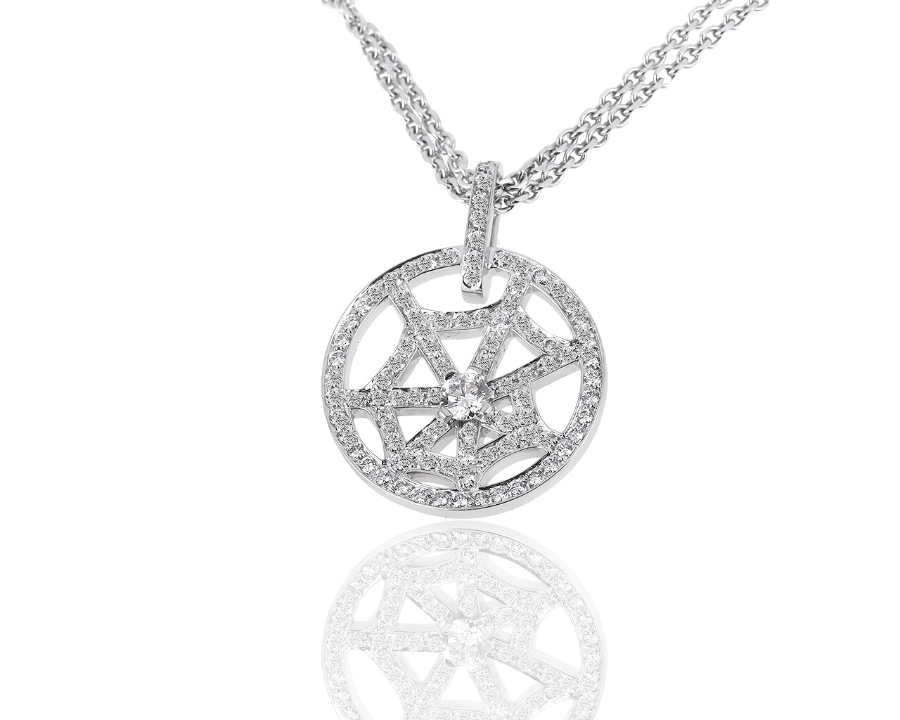 Оригинальная золотая подвеска с бриллиантами 1.01ct Chaumet Attrape Moi 270319/1