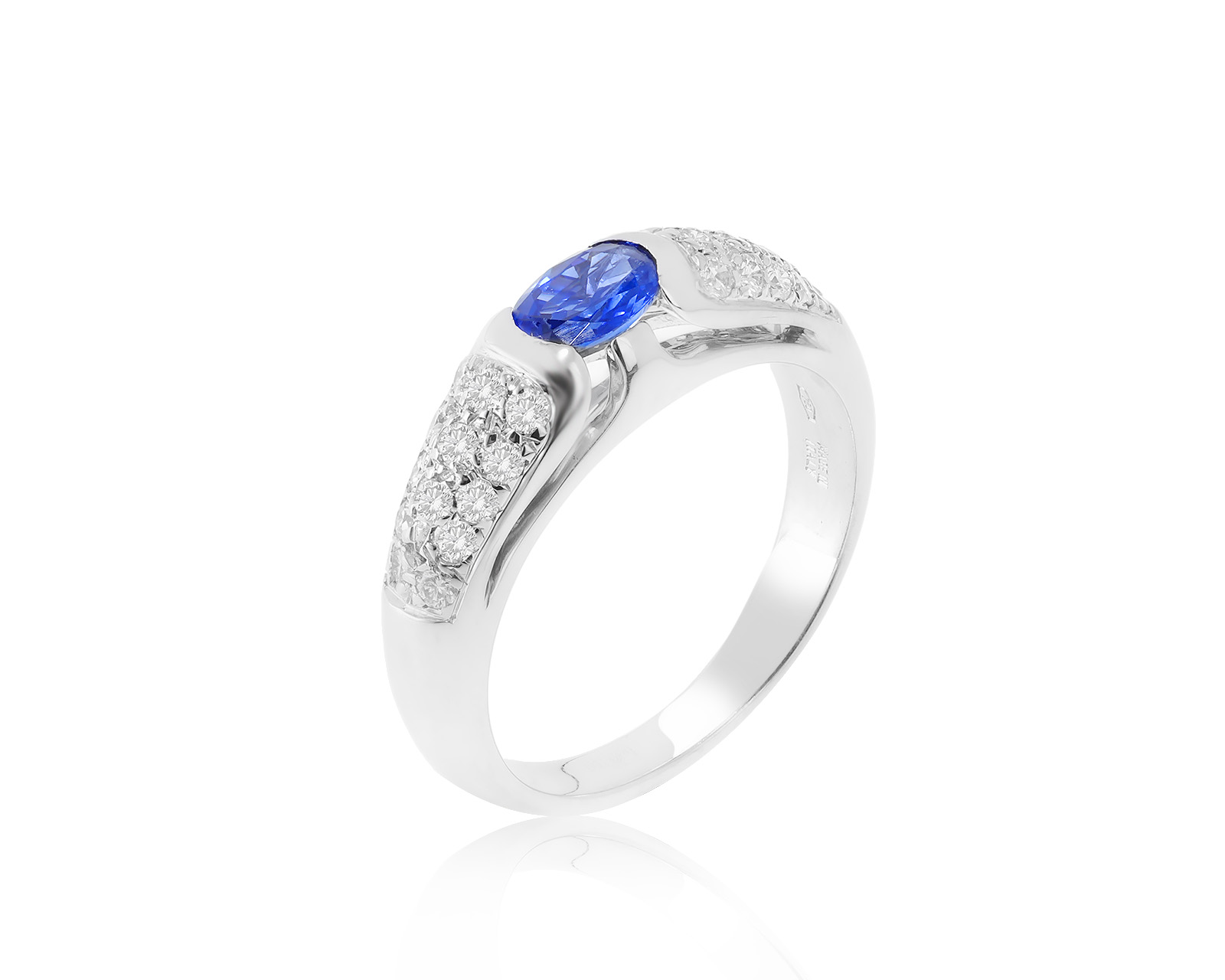 Оригинальное золотое кольцо с сапфиром 0.48ct Bvlgari 111222/1