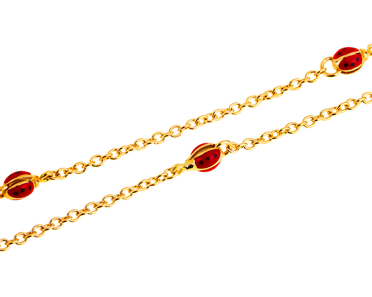 Оригинальное золотое колье Aaron Basha Ladybug 080719/1