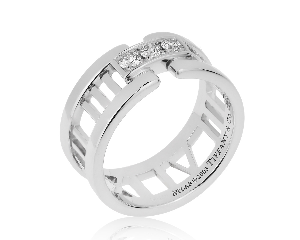 Оригинальное золотое кольцо с бриллиантами 0.15ct Tiffany&Co Atlas 180218/5