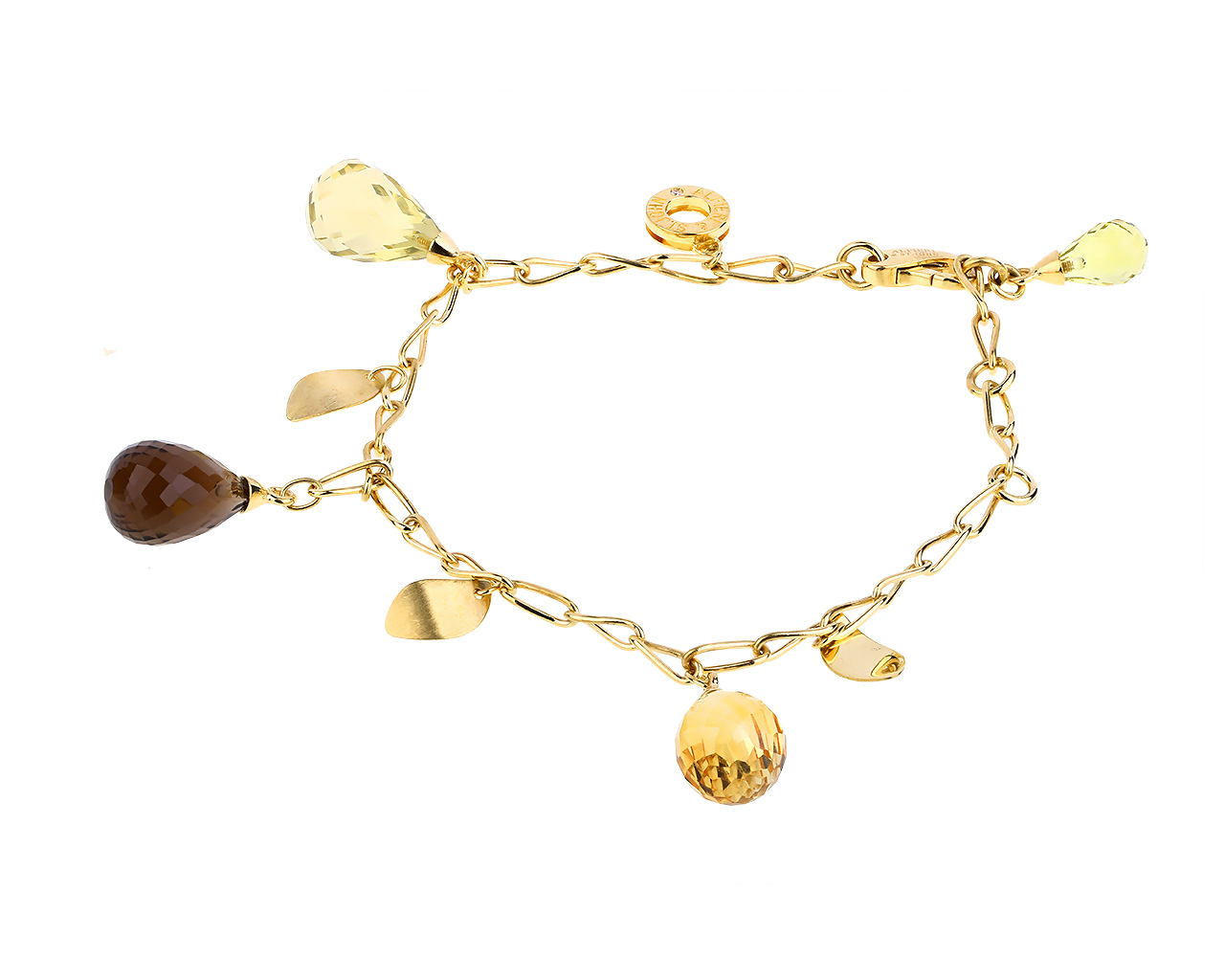 Золотой браслет с цветными камнями Alfieri&St.John 151217/24