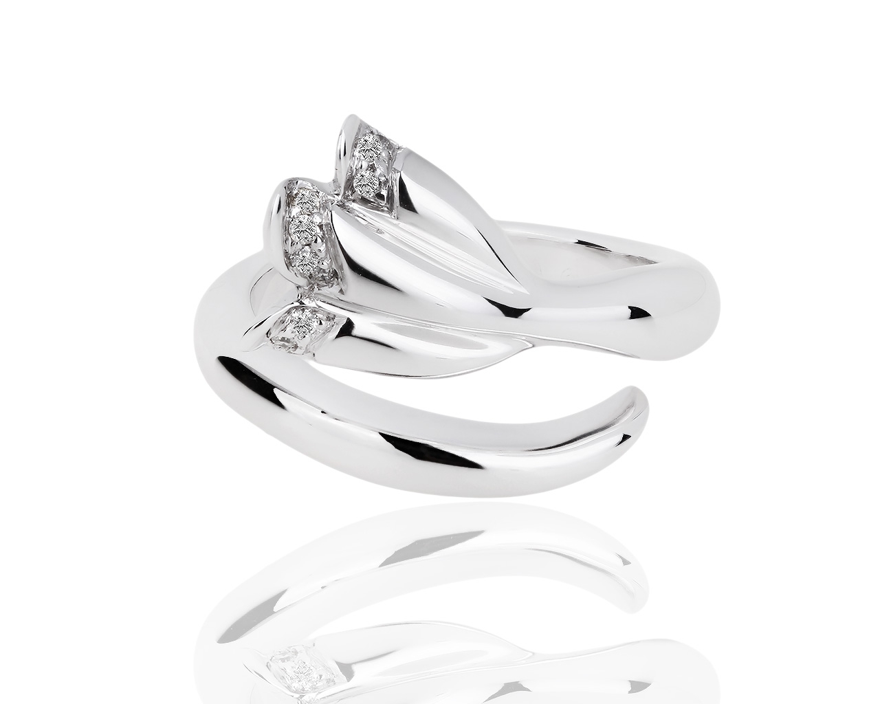 Шикарное золотое кольцо с бриллиантами Piaget Tulip 021118/16