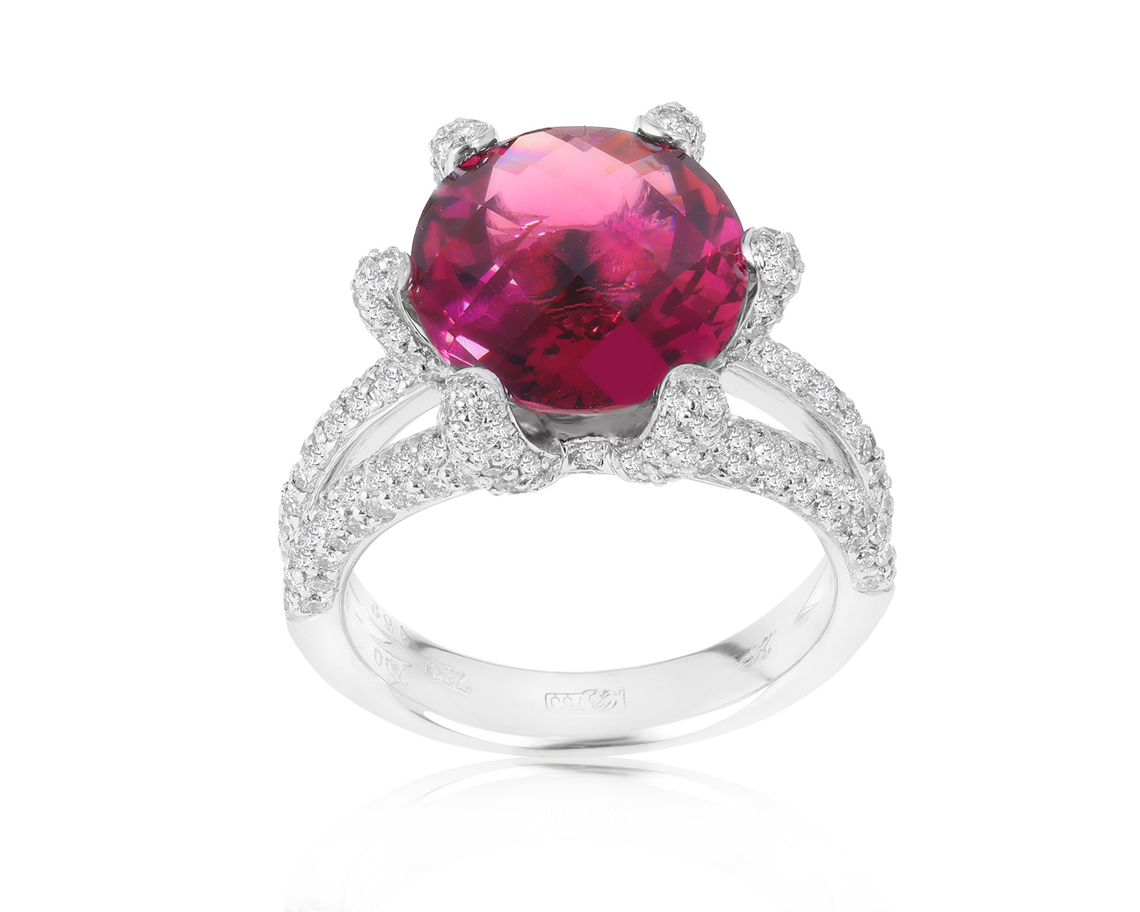 Роскошное золотое кольцо с турмалином 7.00ct 230222/1