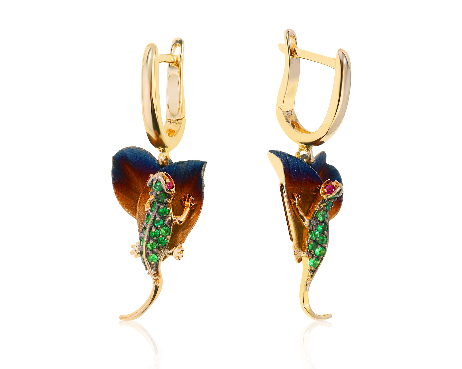 Оригинальные золотые серьги Roberto Bravo Global Warming 201021/6