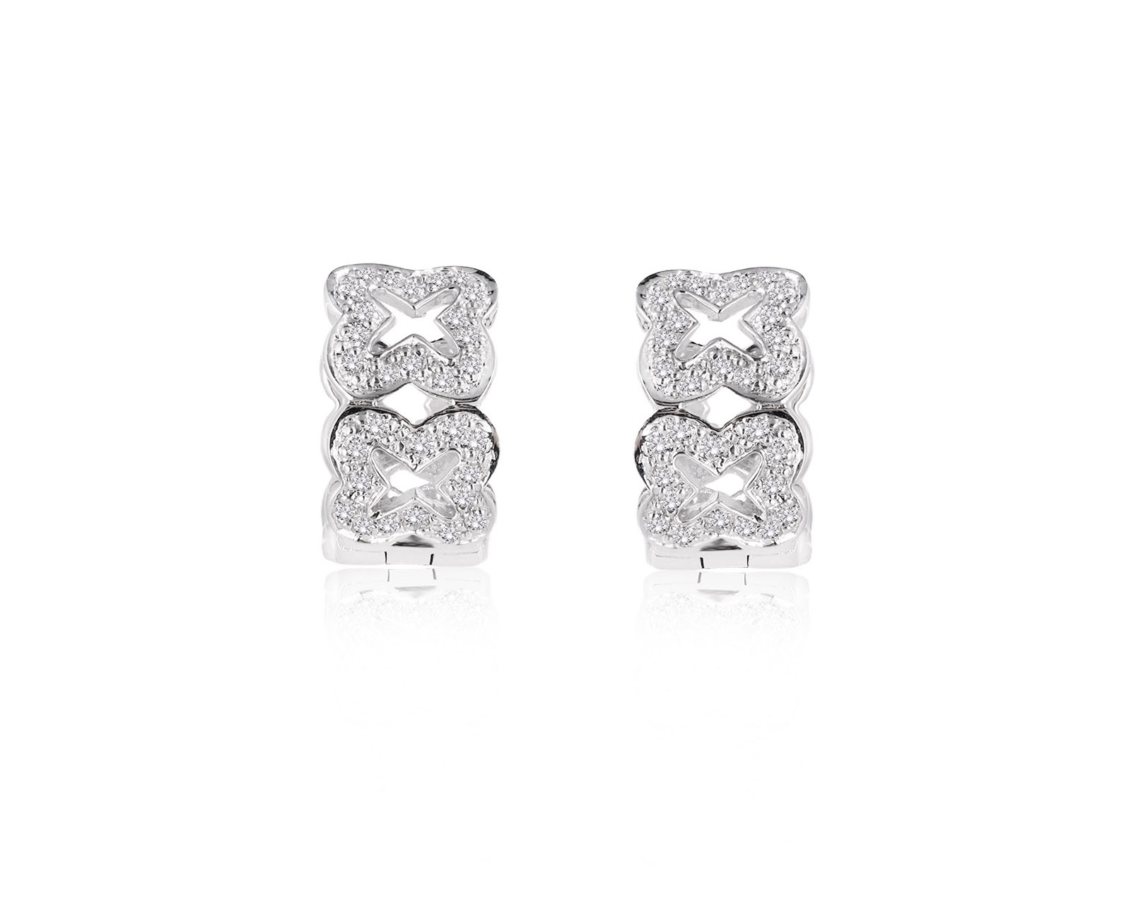 Золотые серьги с бриллиантами 0.34ct 041225/3