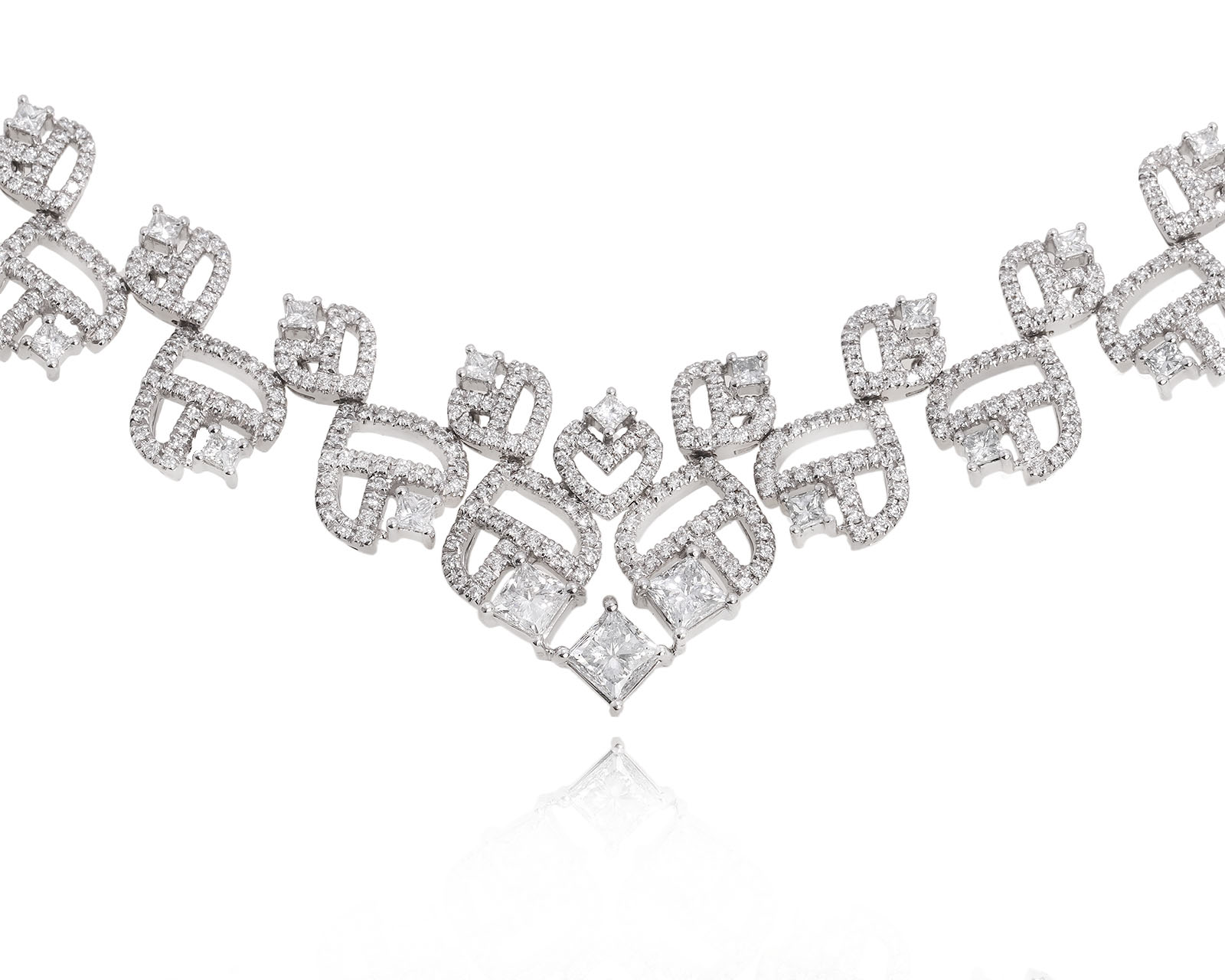 Оригинальное золотое колье с бриллиантами 12.90ct Damiani