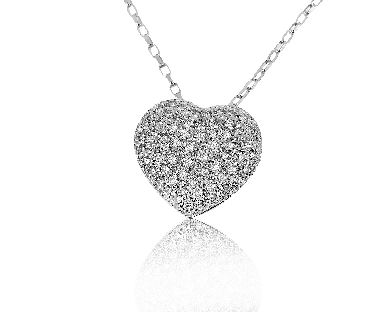 Женственный золотой кулон с бриллиантами 1.40ct 211019/10 Женственный золотой кулон с бриллиантами 1.40ct 211019/10