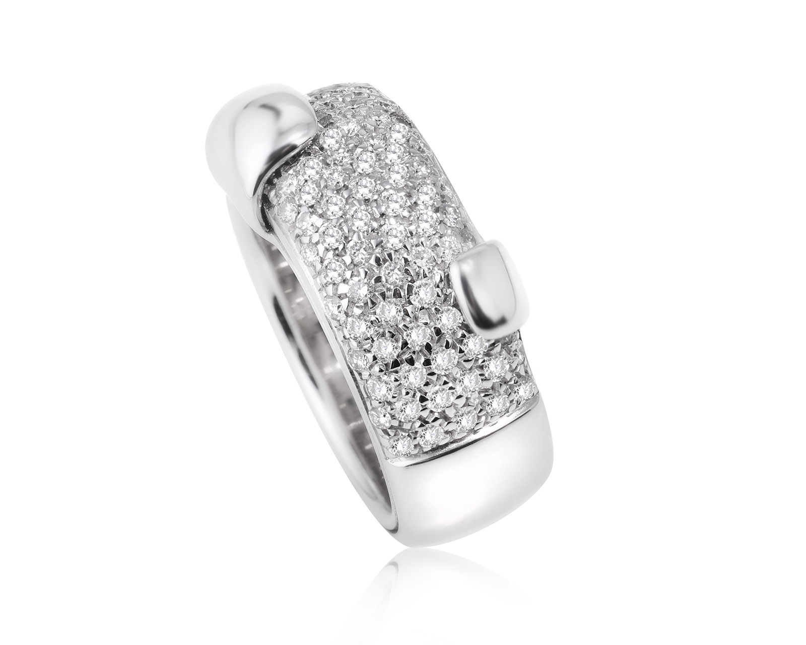 Оригинальное золотое кольцо с бриллиантами 1.05ct Damiani