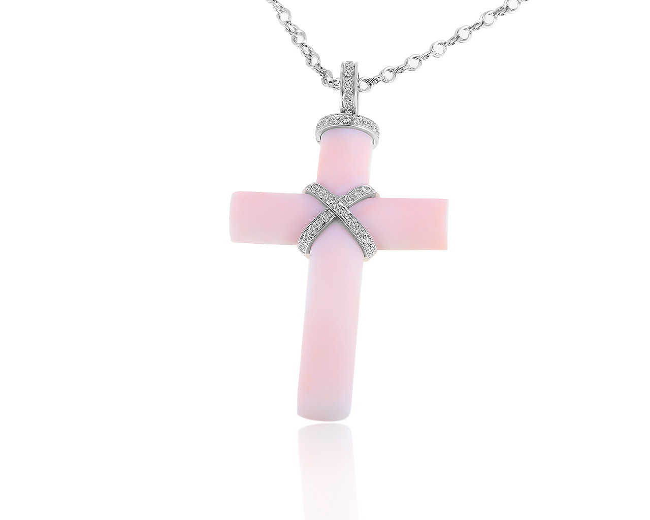 Оригинальный золотой кулон с кораллом и бриллиантами 1.01ct Tomassetti Marco 300519/10