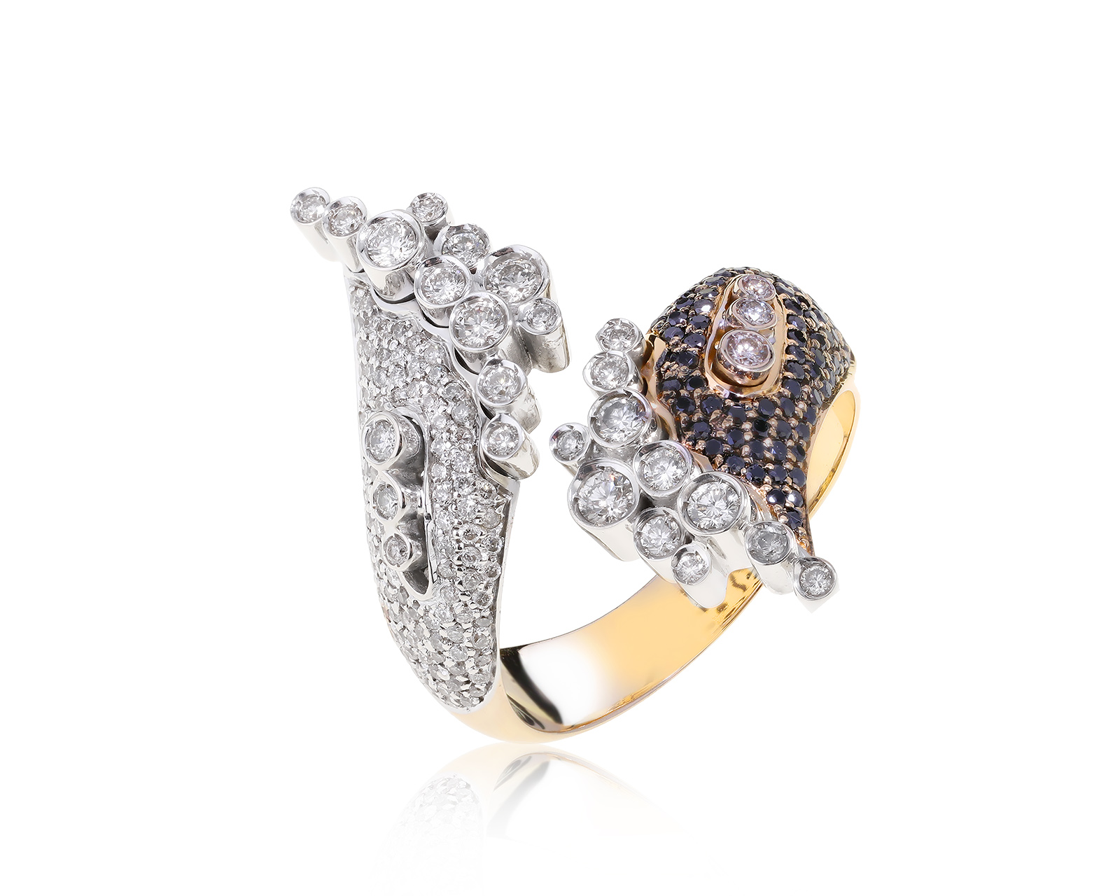 Притягательное золотое кольцо с бриллиантами 1.52ct 150522/4