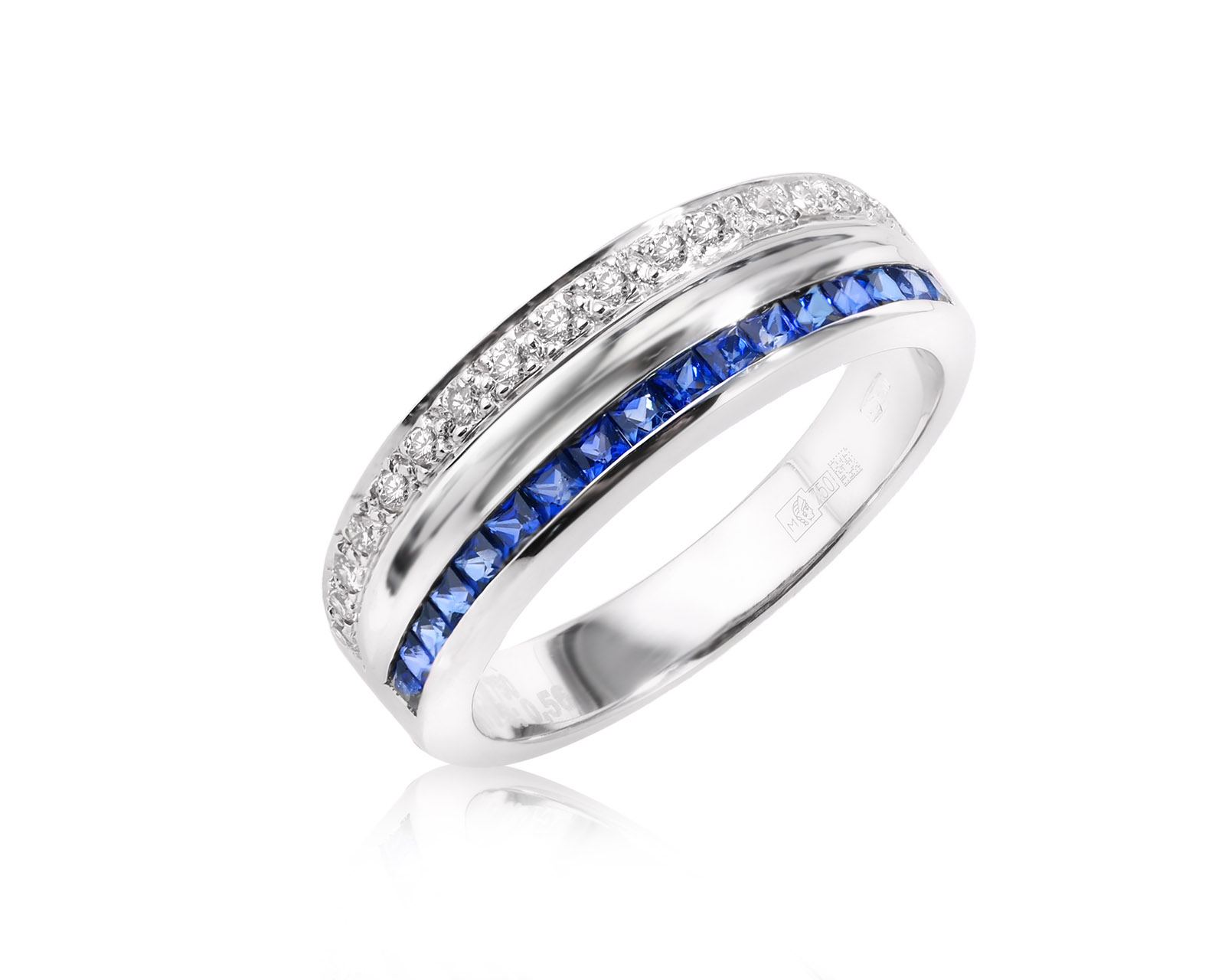 Оригинальное золотое кольцо с сапфирами 0.56ct Zen 250426/3