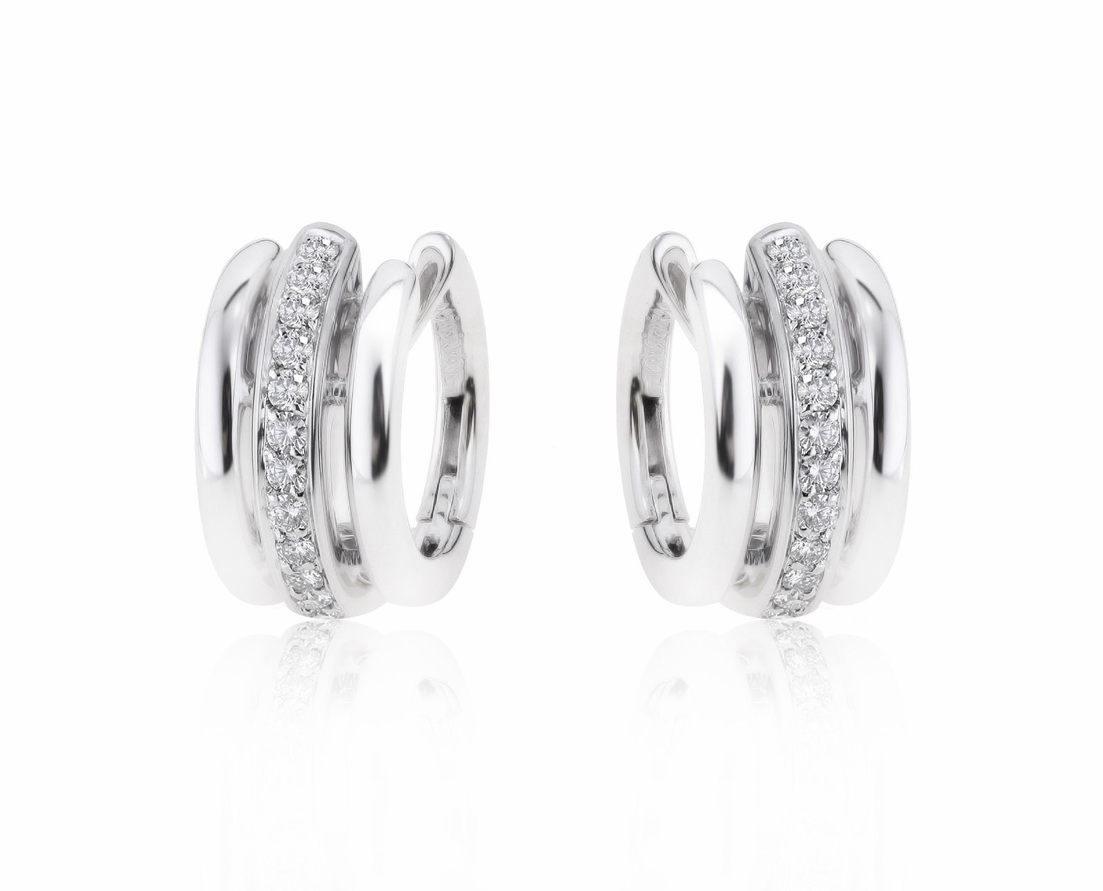 Оригинальные золотые серьги с бриллиантами 0.96ct Antonini
