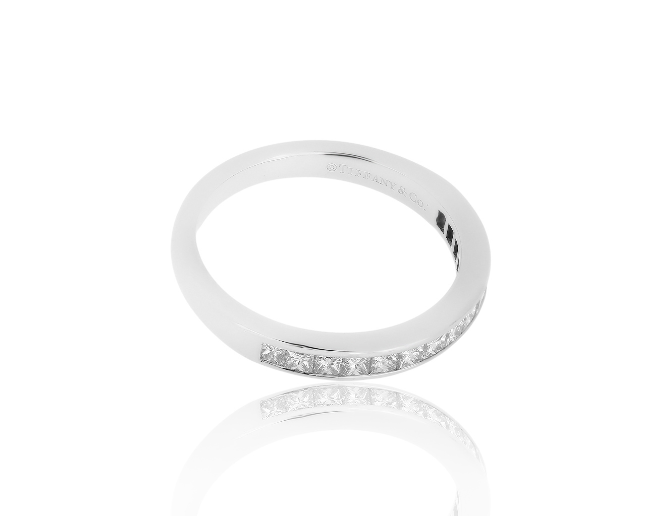 Оригинальное платиновое кольцо с бриллиантами 0.39ct Tiffany&Co