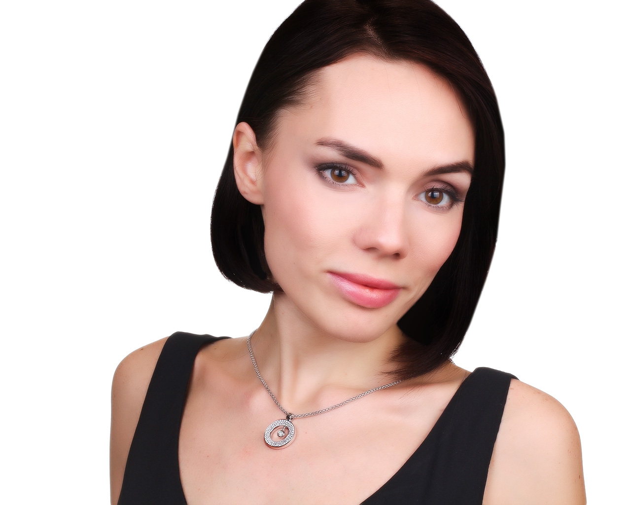 Изумительный золотой кулон с бриллиантами 1.07ct