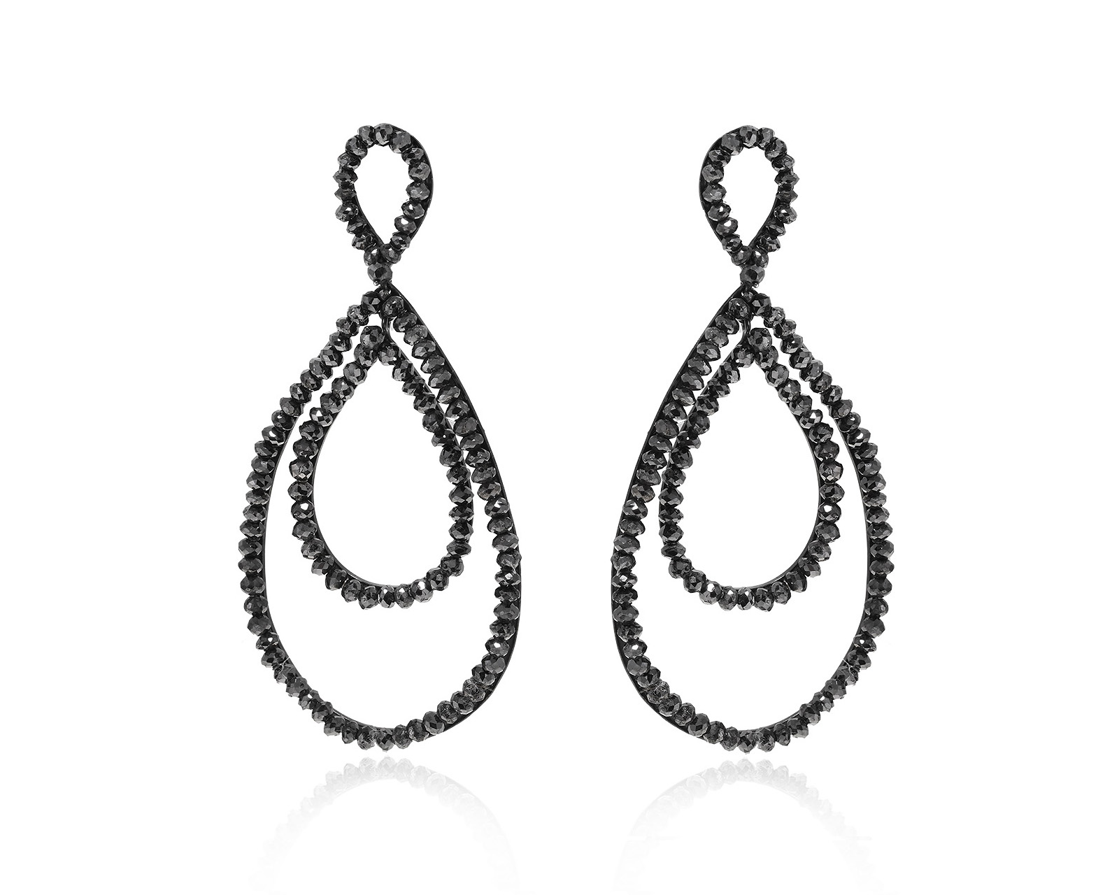 Оригинальные золотые серьги с бриллиантами 32.78ct Crivelli 140224/4