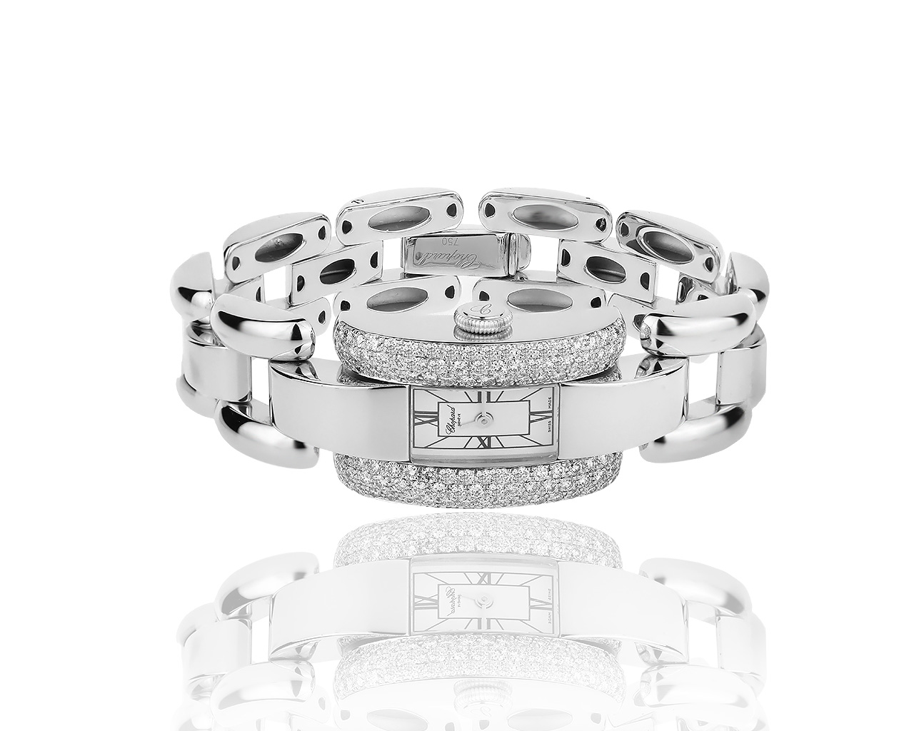Оригинальные золотые часы с бриллиантами 2.02ct Chopard 230819/1 Оригинальные золотые часы с бриллиантами 2.02ct Chopard 230819/1