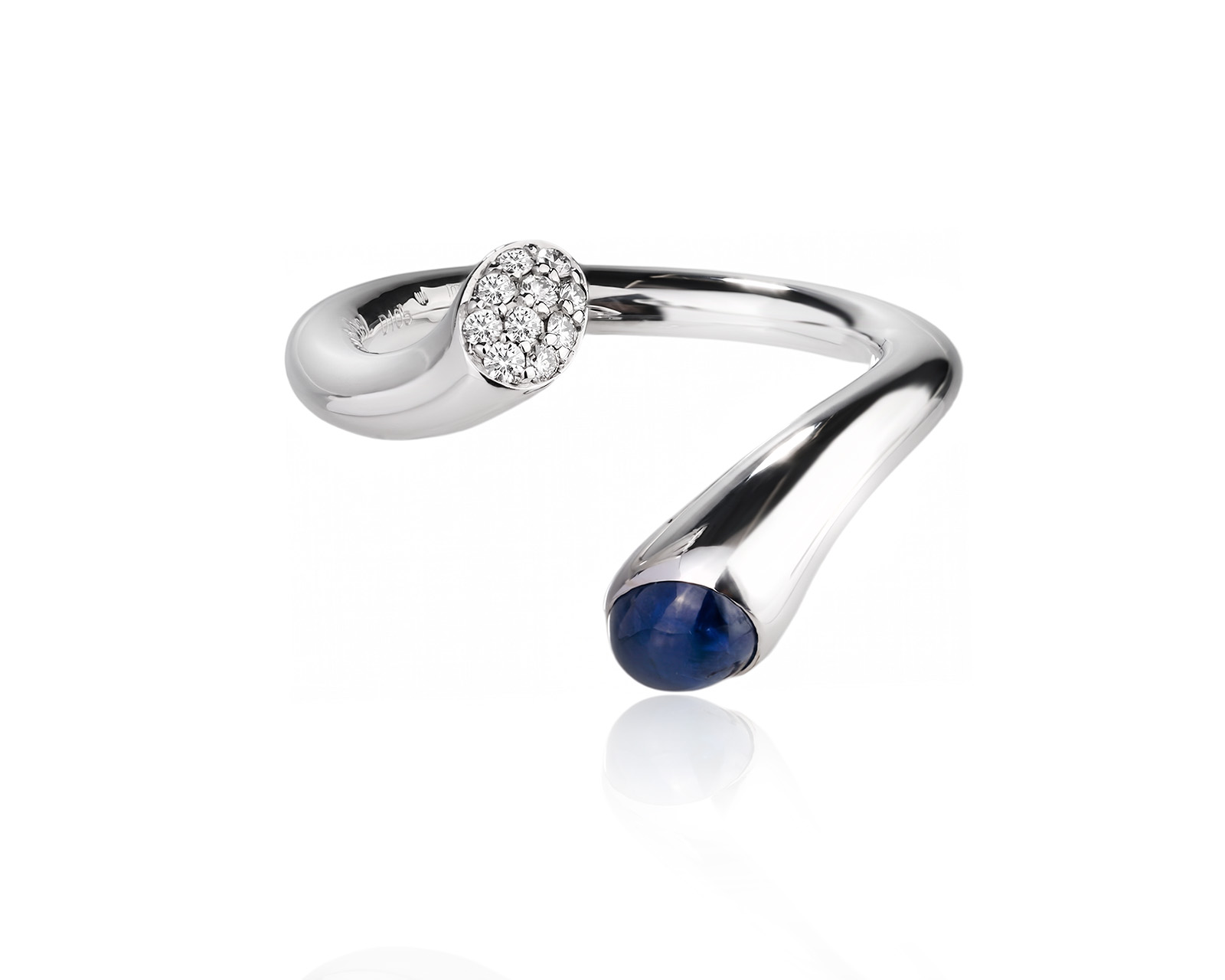 Оригинальное золотое кольцо с сапфиром 0.72ct Georg Jensen Denmark 220726/6