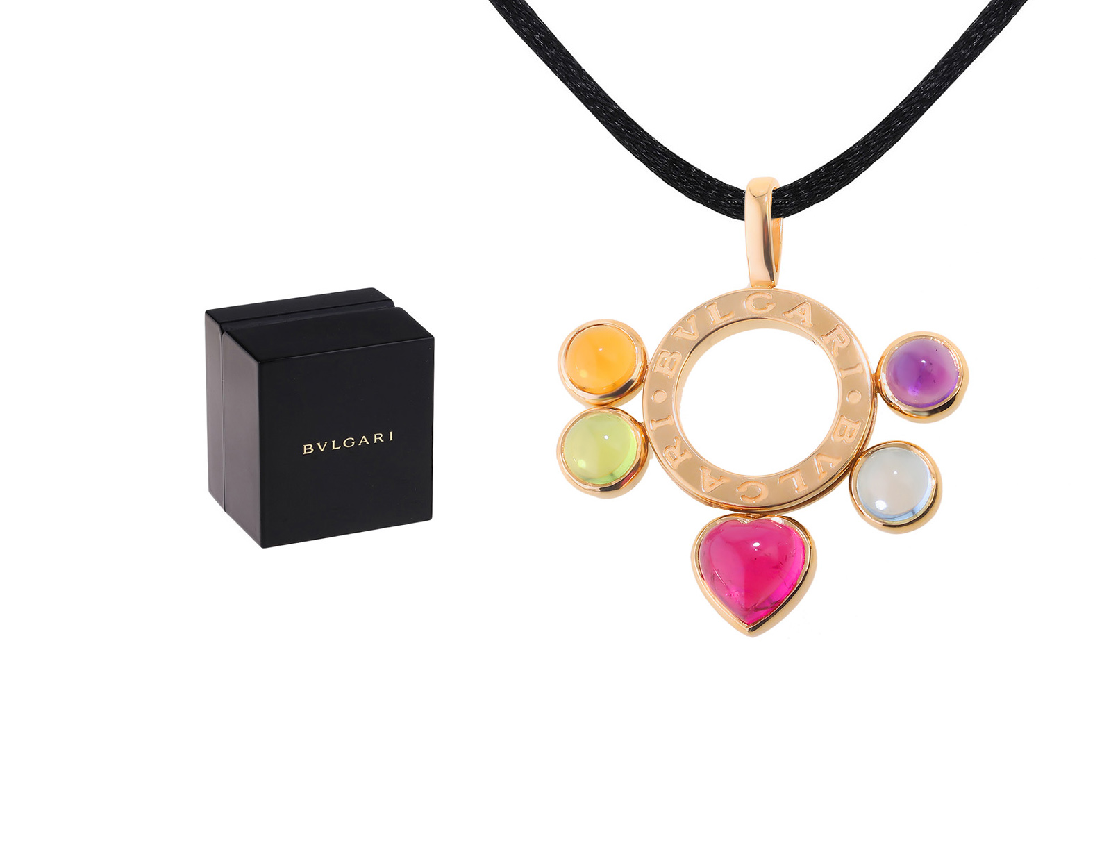 Оригинальный золотой кулон Bvlgari Allegra