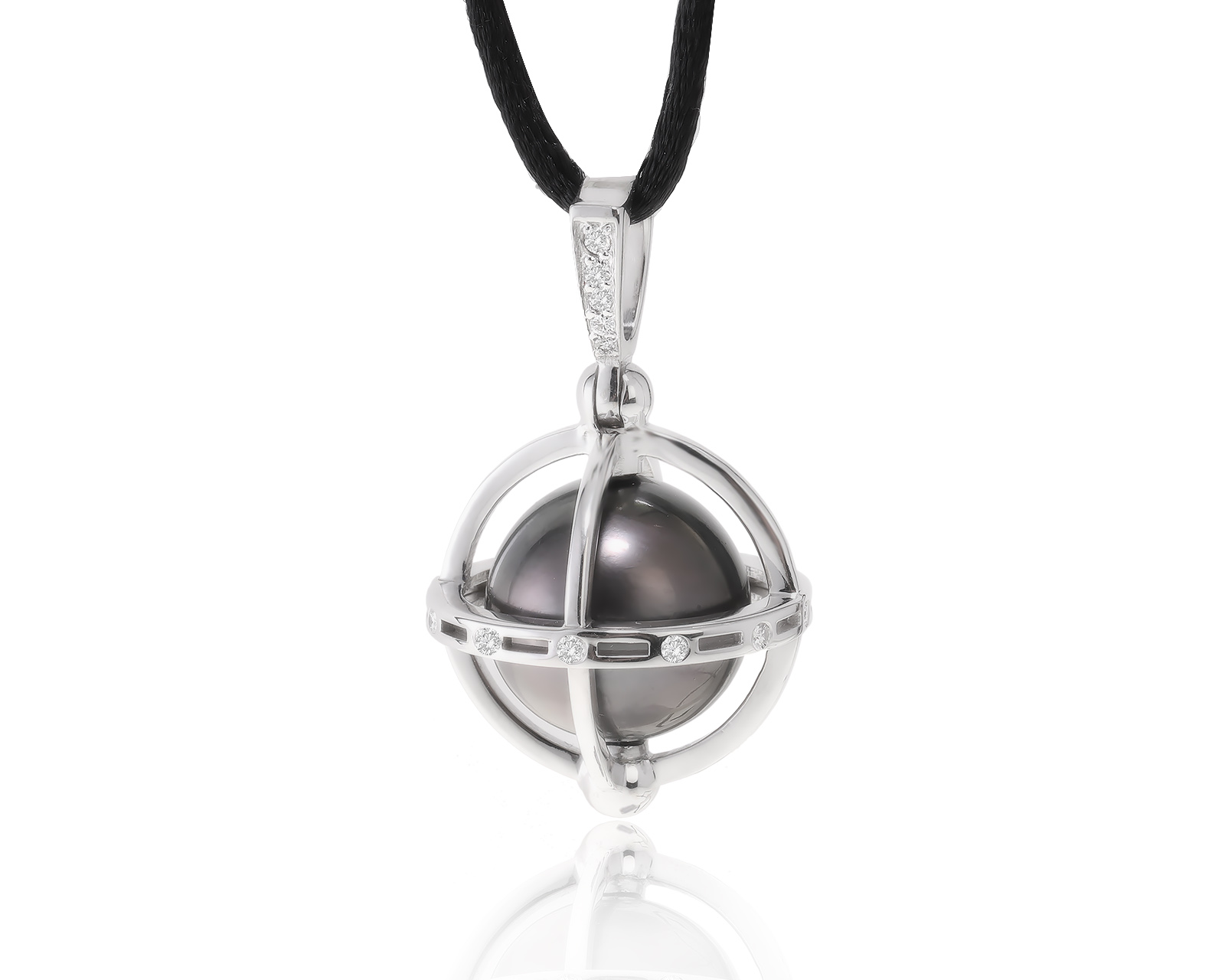 Превосходный золотой кулон с жемчугом 16.40 мм 190423/3