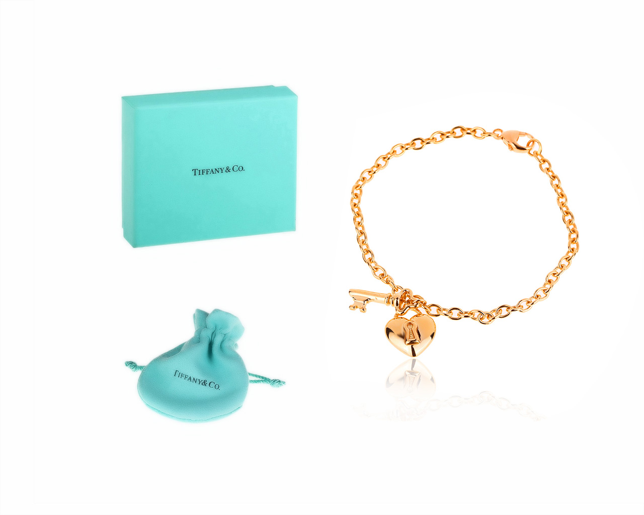 Оригинальный золотой браслет Tiffany&Co