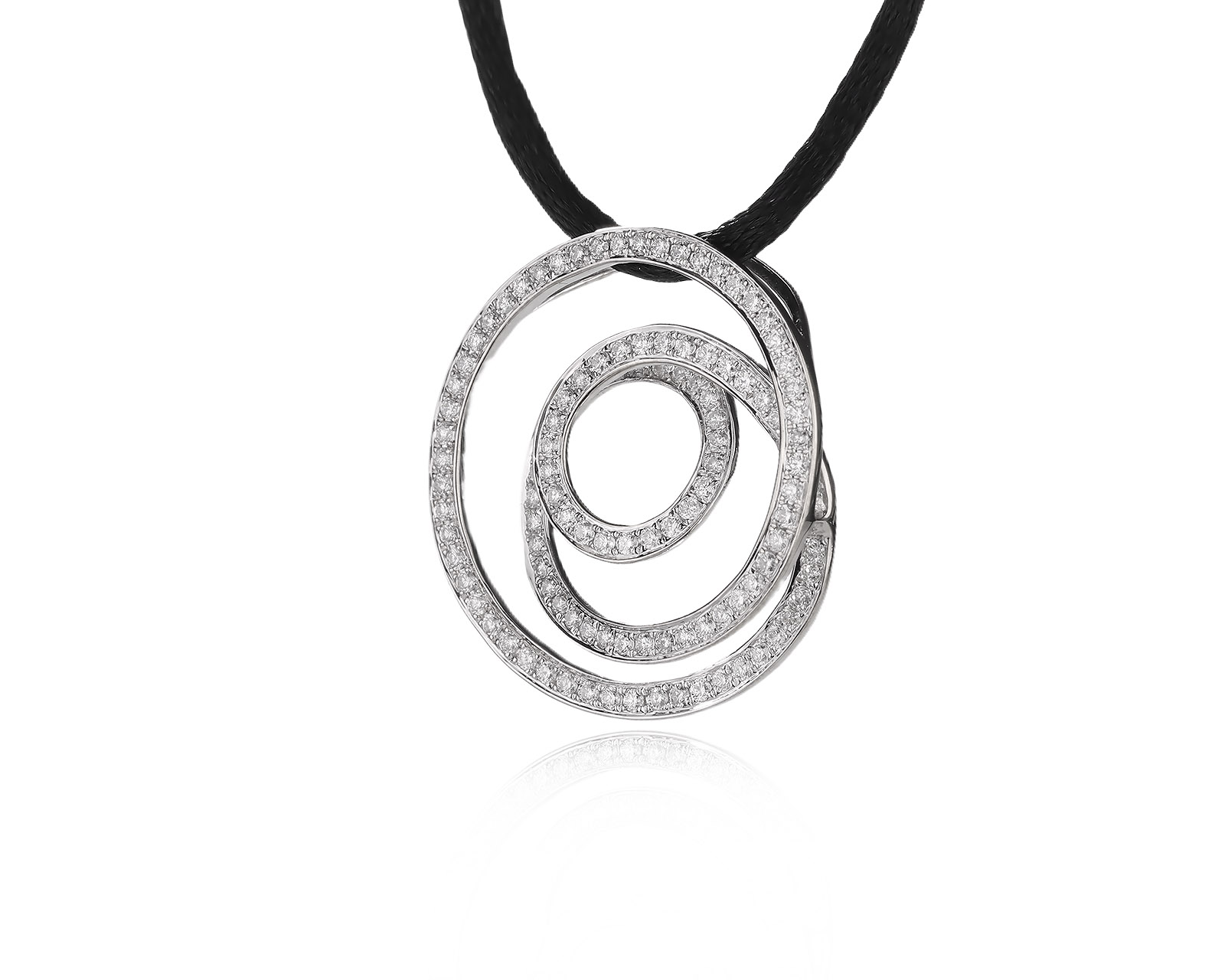 Оригинальный золотой кулон с бриллиантами 0.85ct WCJ
