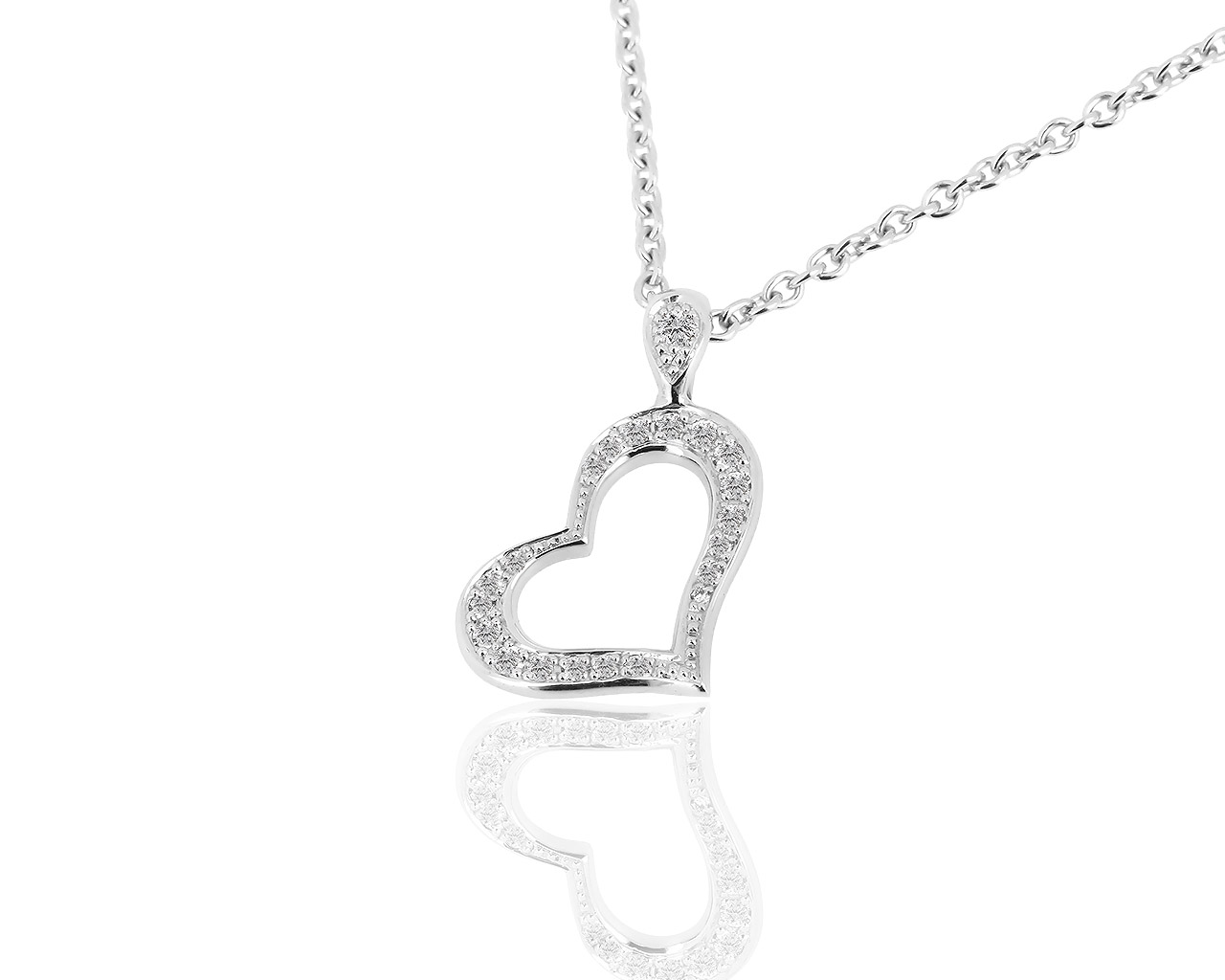 Золотая подвеска с бриллиантами 0.21ct Piaget Heart 100418/33