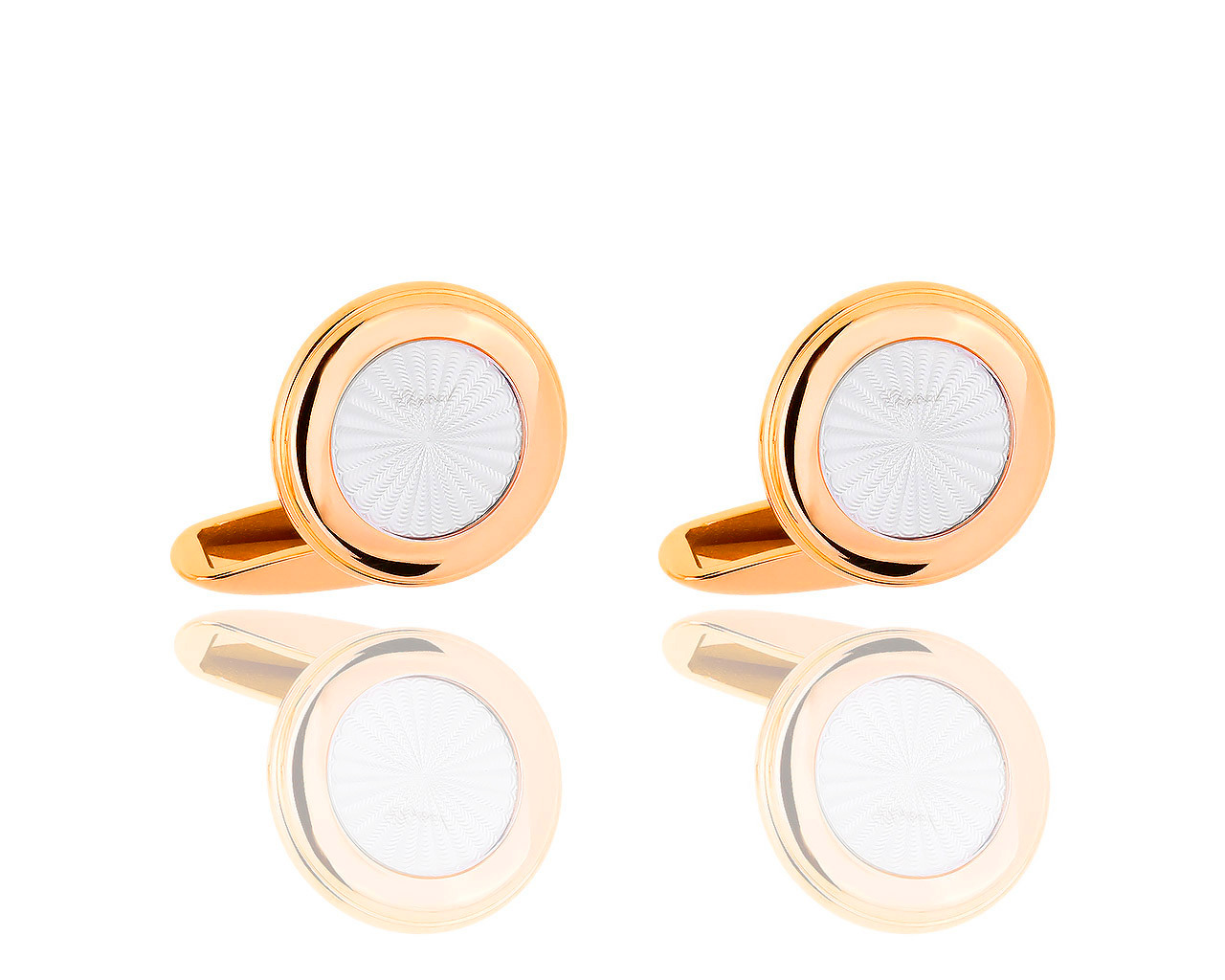 Оригинальные золотые запонки Chopard