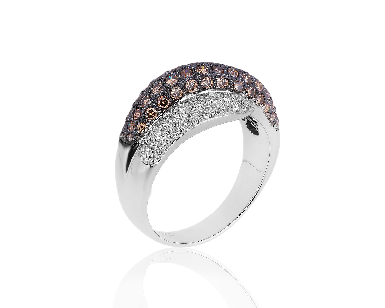 Престижное золотое кольцо с бриллиантами 1.74ct 230919/1