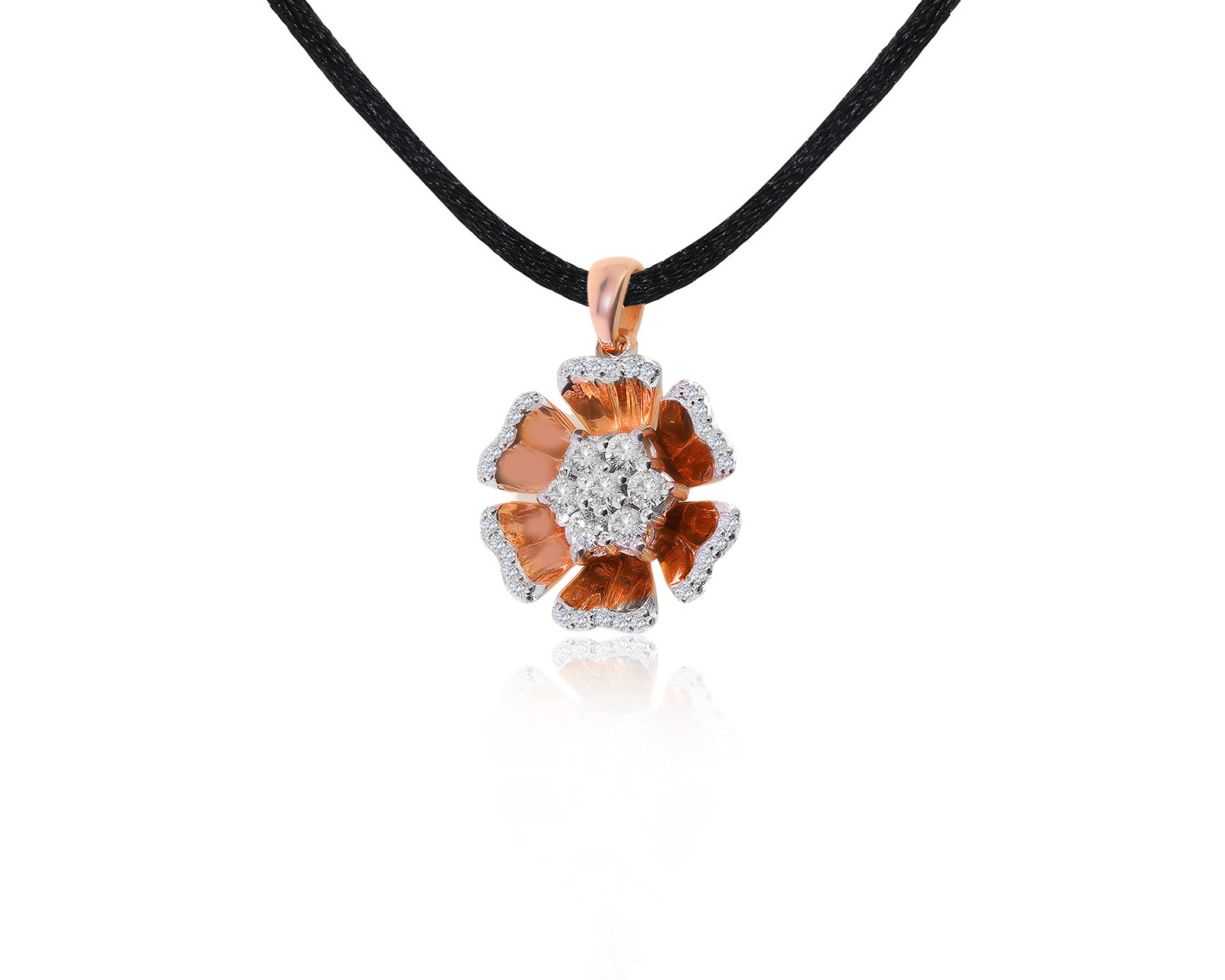 Эстетичный золотой кулон с бриллиантами 0.52ct 220622/9