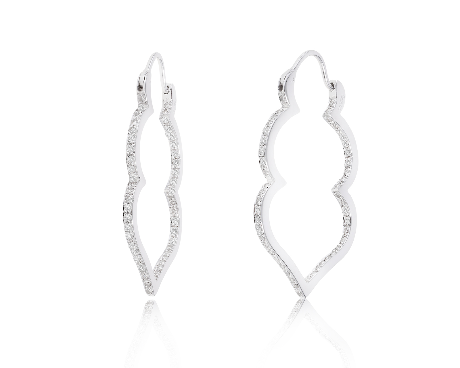 Стильные золотые серьги с бриллиантами 1.15ct 230323/5