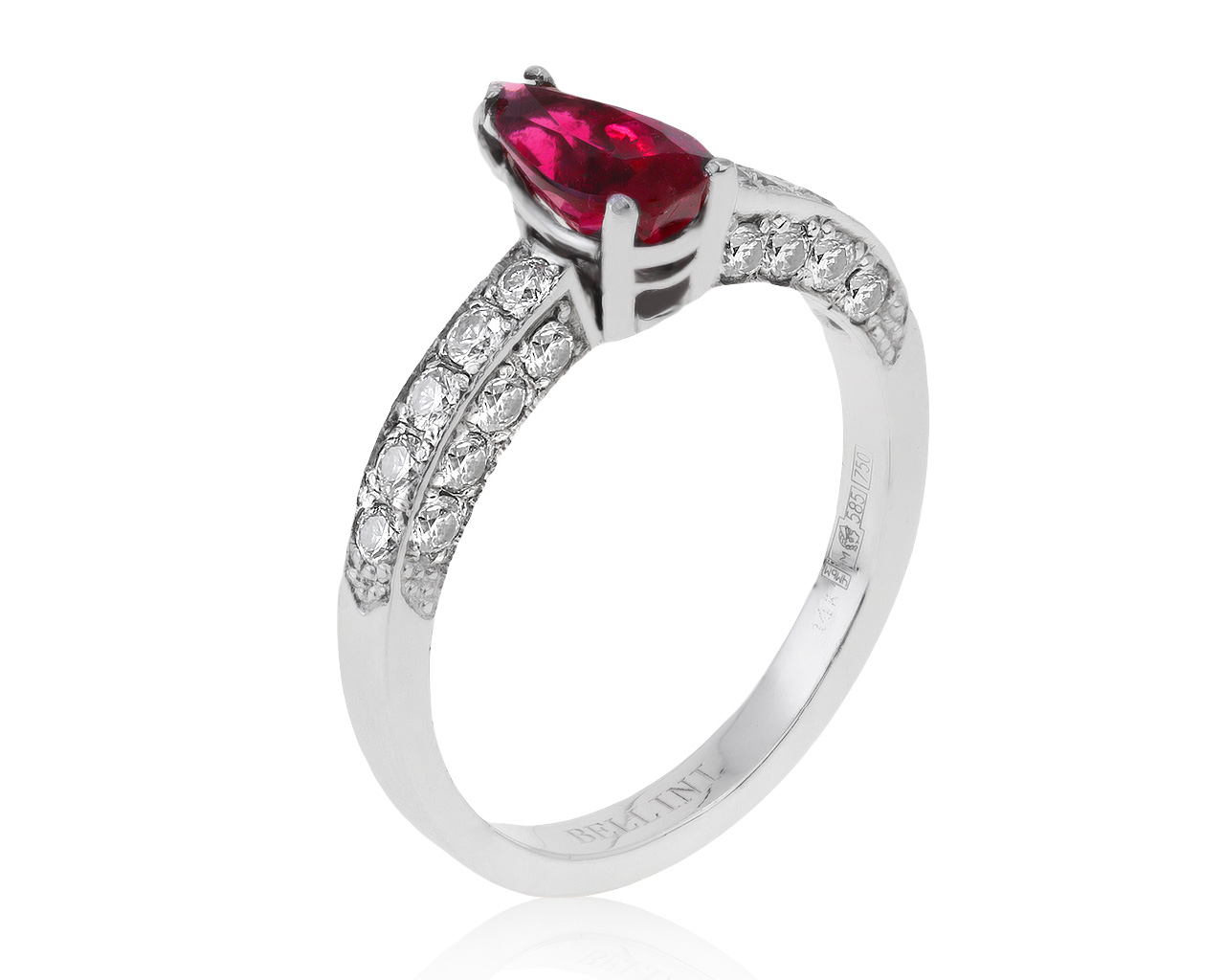 Оригинальное золотое кольцо с турмалином 0.77ct Bellini 100521/13